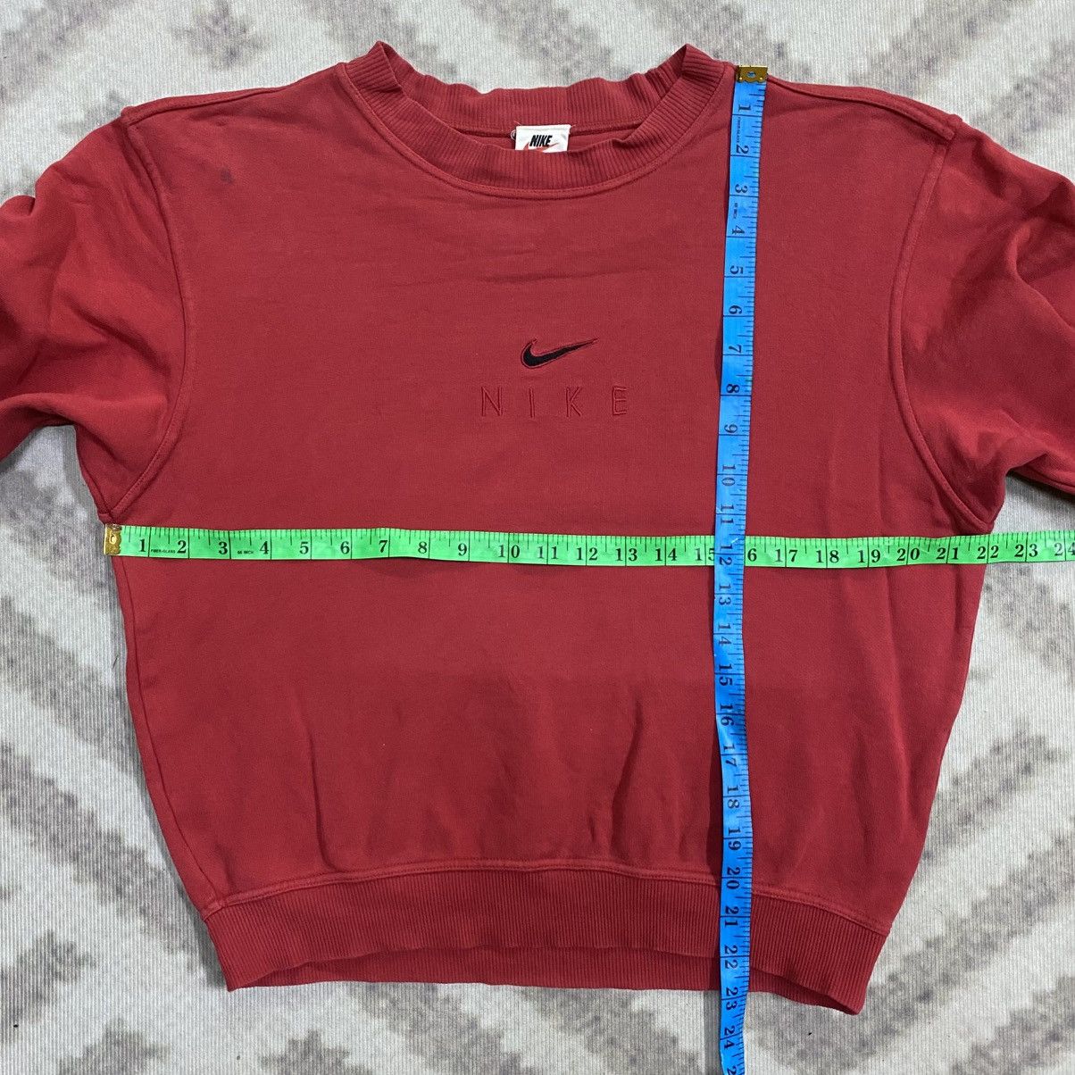 Nike Vintage 90s NIKE Center Swoosh Boxy Sweatshirt Size US S / EU 44-46 / 1 - 6 Thumbnail