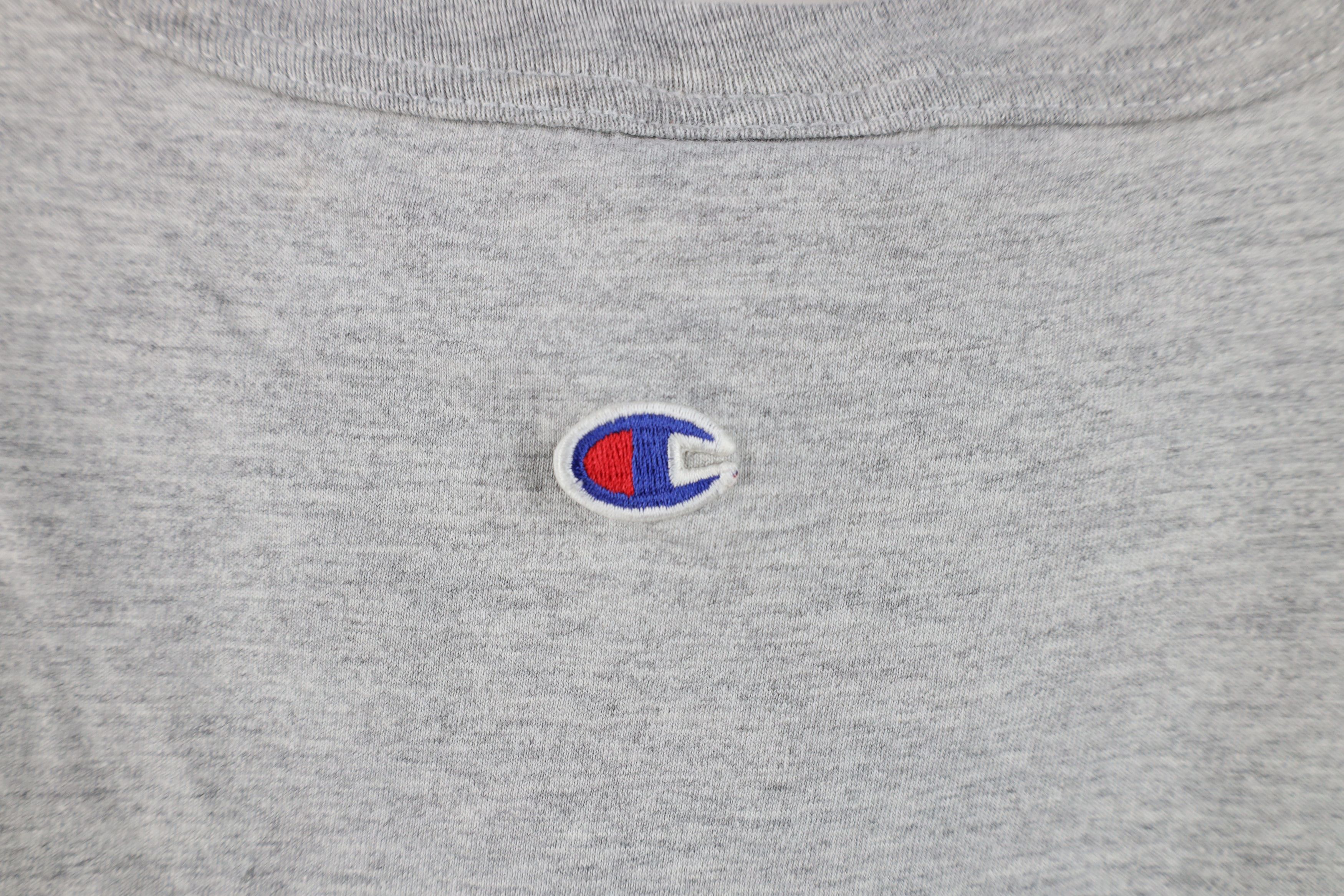 Champion Vintage 90s Champion Dame University Muscle T-Shirt Gray Size US XL / EU 56 / 4 - 12 Thumbnail