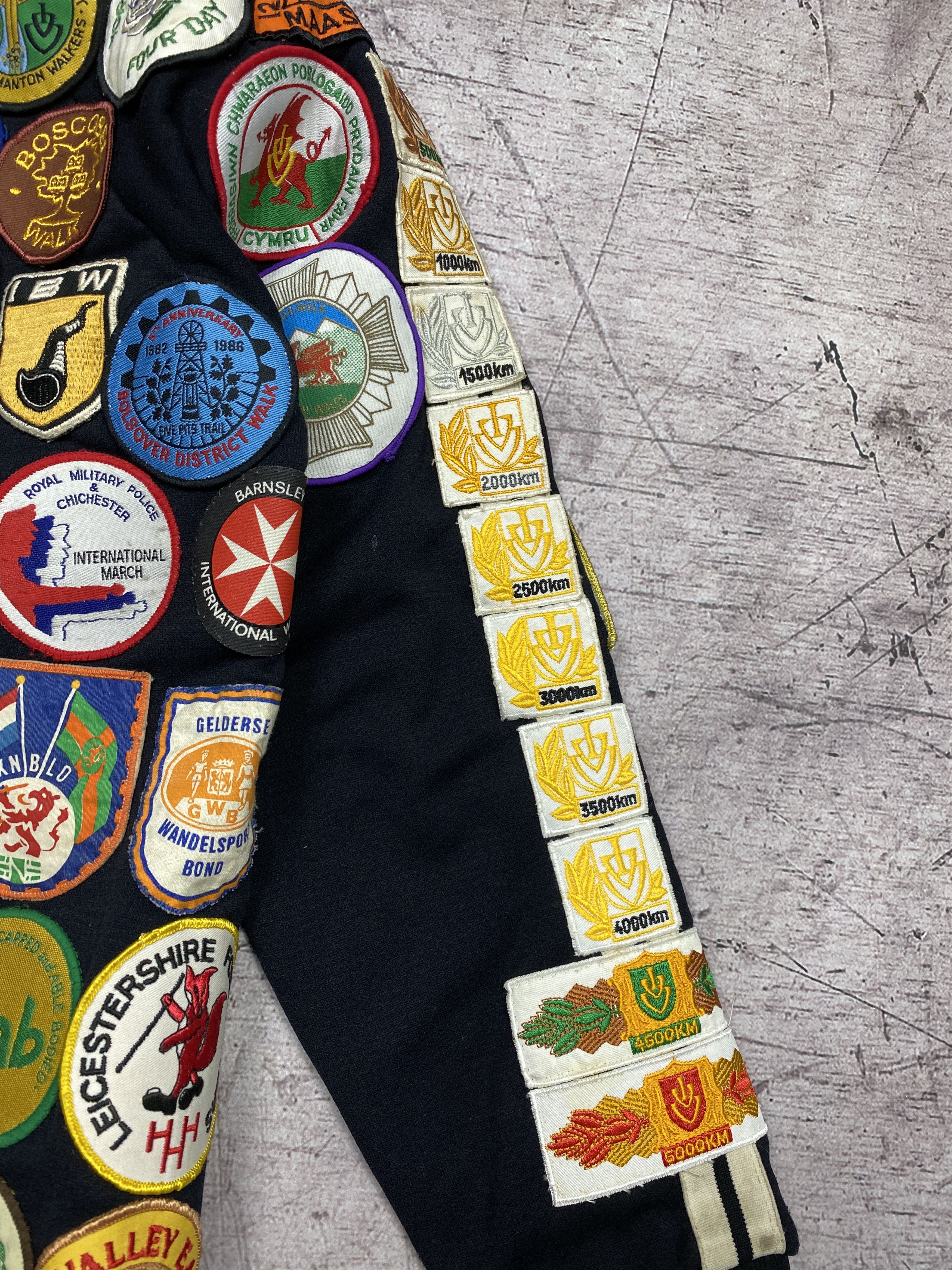 Vintage Vintage 1980’s Patch Covered Mens Bomber Jacket Size US L / EU 52-54 / 3 - 12 Thumbnail