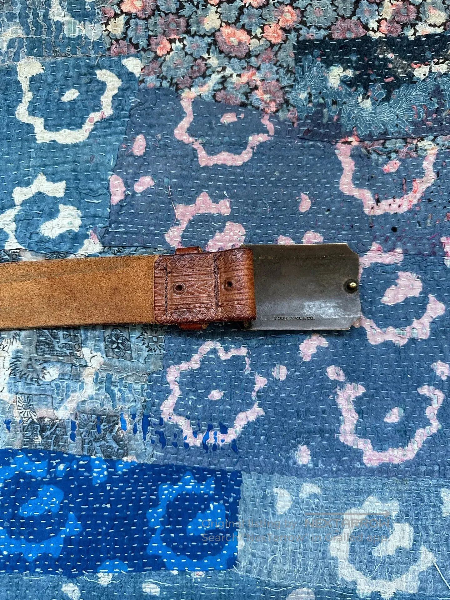 RRL Ralph Lauren RRL Printed Badge Shield Belt. Size ONE SIZE - 4 Thumbnail