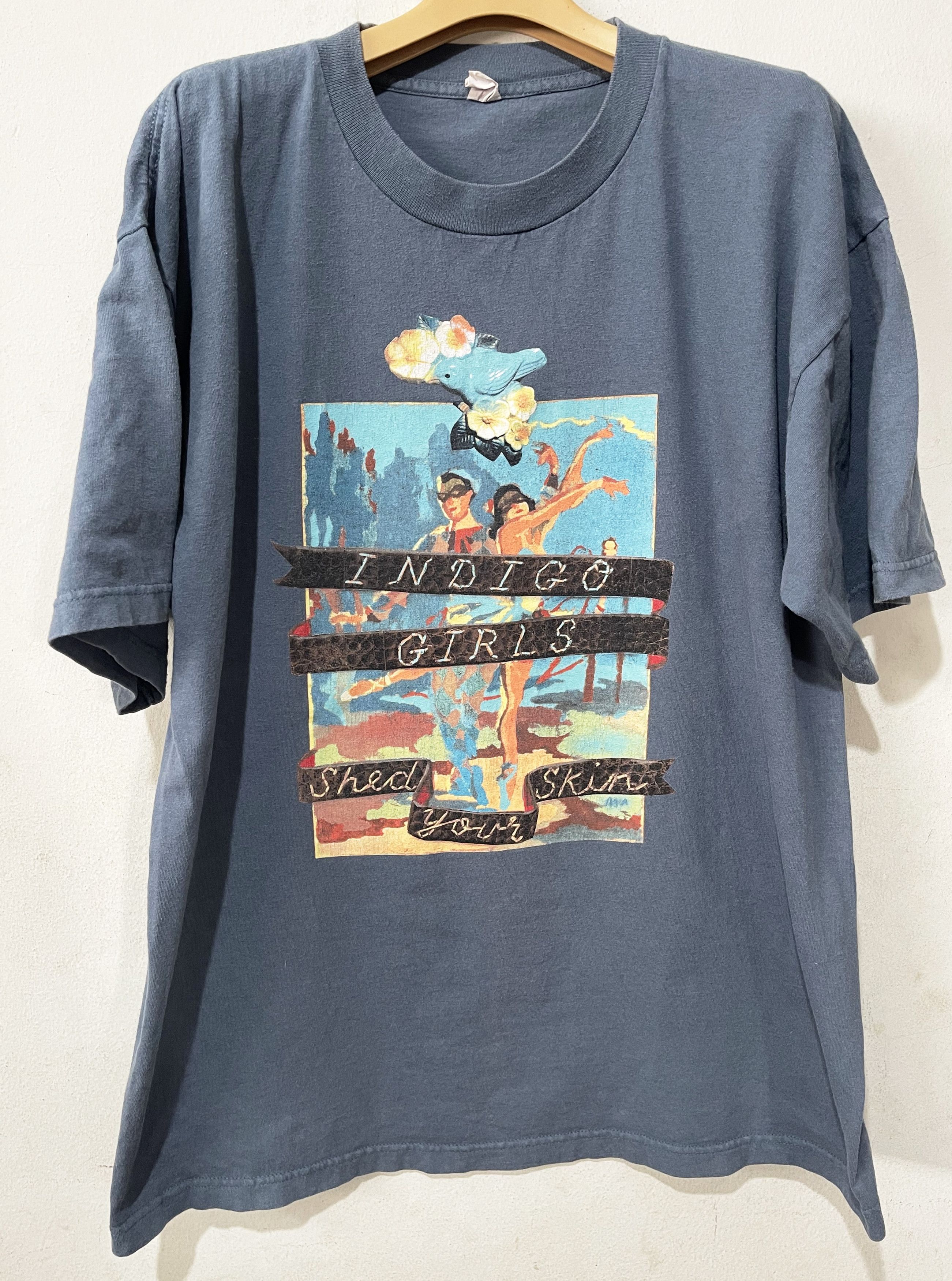 Band Tees × Vintage Vintage 90s Indigo Girls Shed Your Skin Shirt Size US XL / EU 56 / 4 - 1 Thumbnail