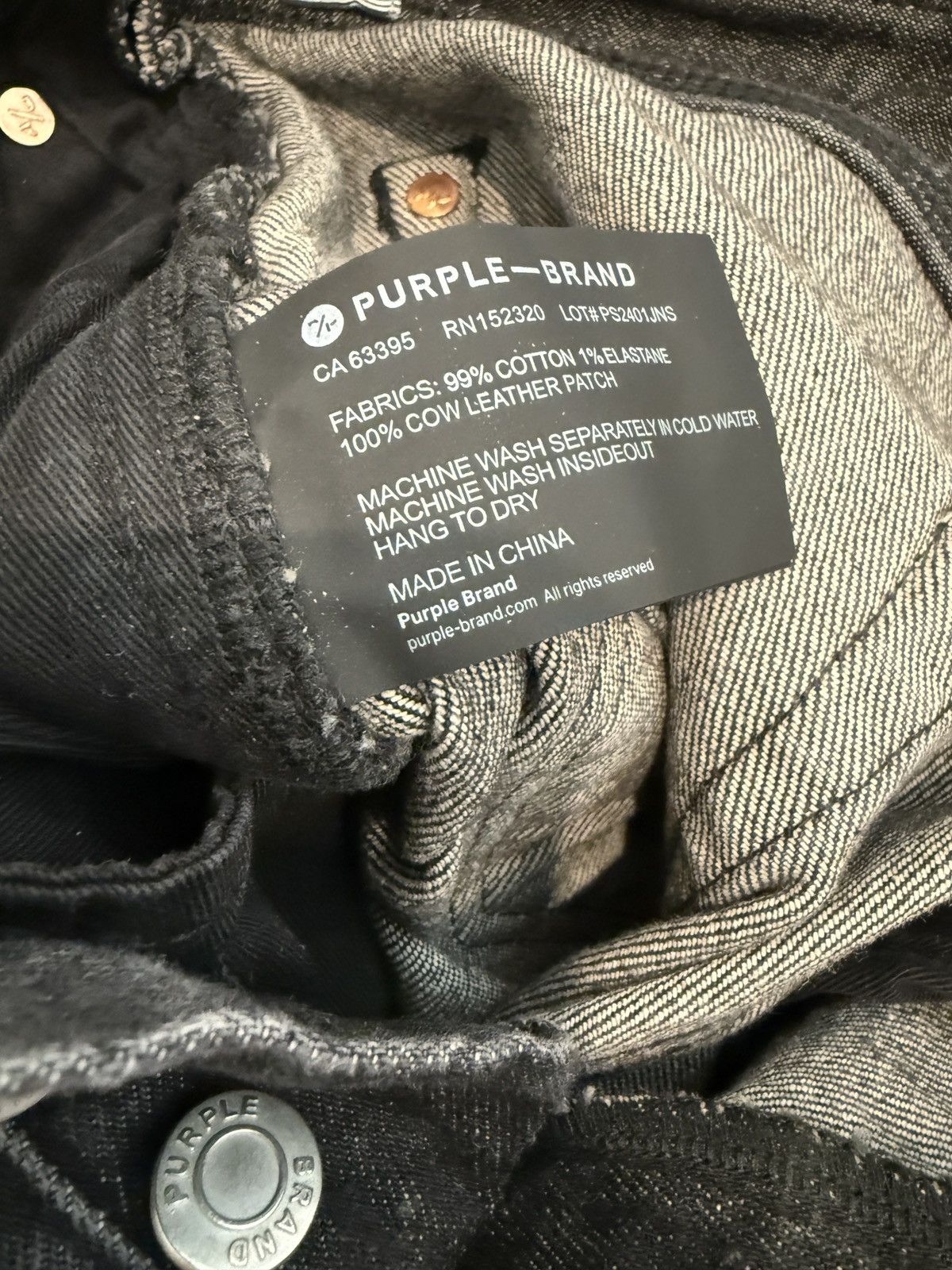 Purple Brand PURPLE BRAND JEAN - BLACK Size US 29 - 10 Thumbnail