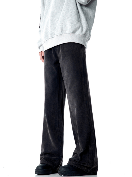 Japanese Brand × Jean Retro distressed straight trendy washed loose American jeans Size US 32 / EU 48 - 3 Thumbnail