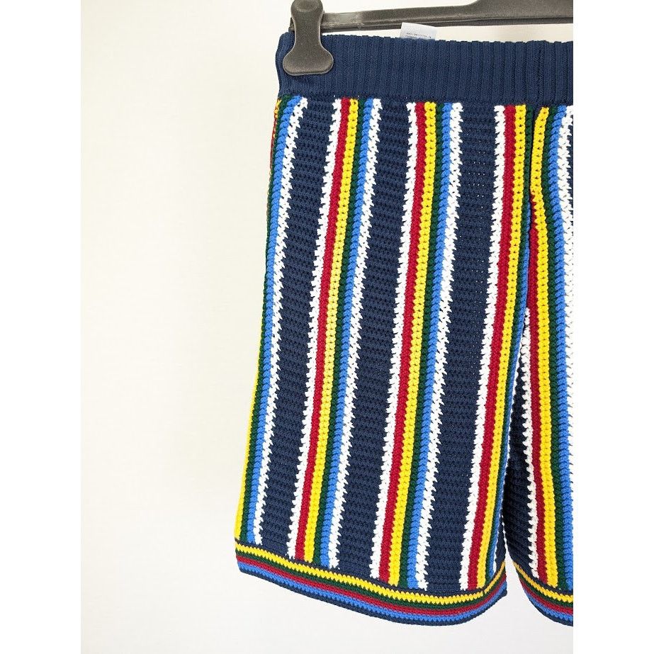 Casablanca o1rshd1 DUP / Cotton Crochet Shorts in Navy Size US 32 / EU 48 - 10 Thumbnail