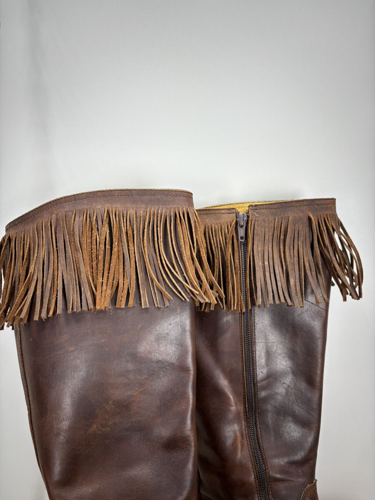 Other Womens western leather boots Size 39 Color Brown Size US 9 / IT 39 - 4 Thumbnail