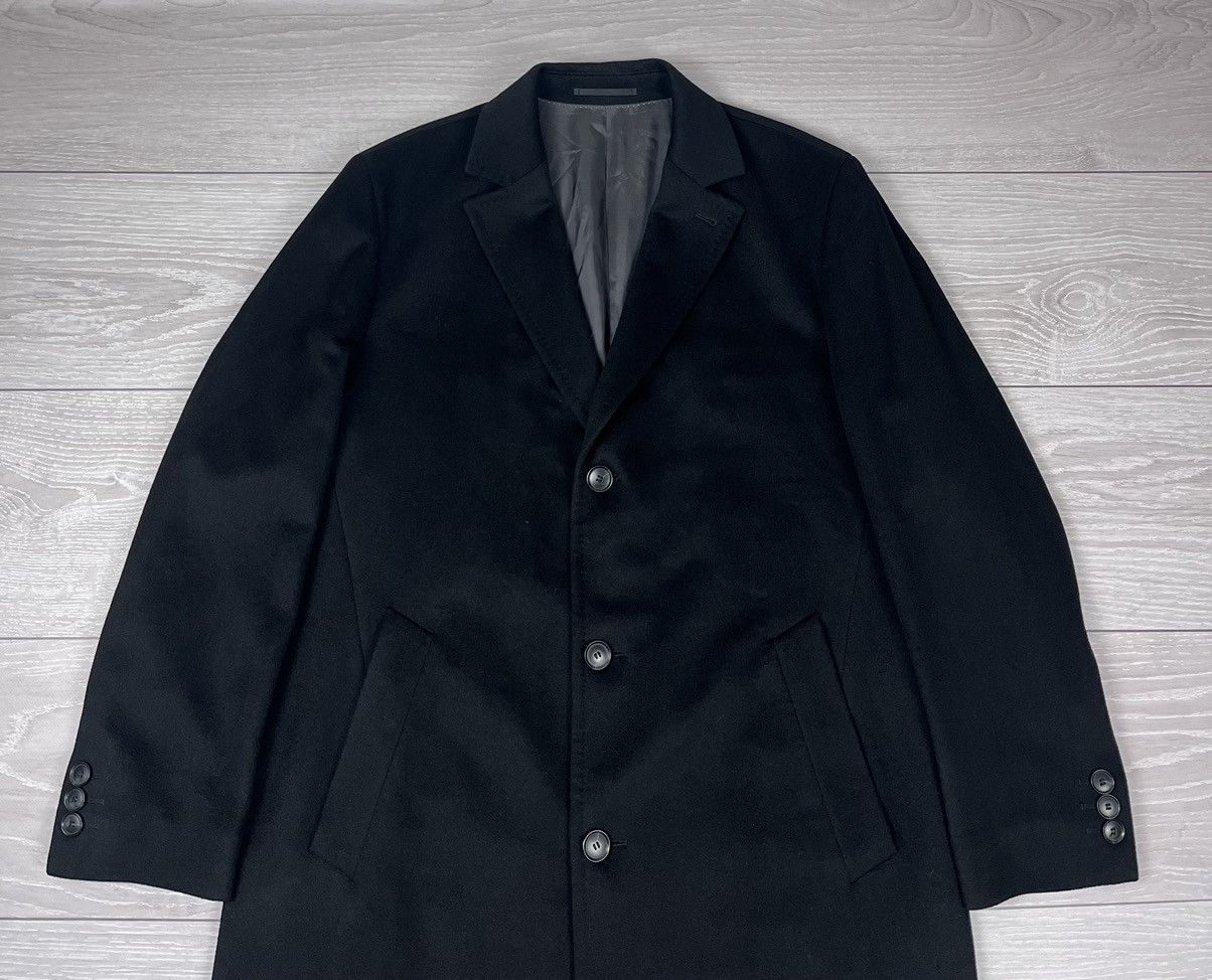 Hugo Boss Hugo Boss Morgan 100% Cashmere Three Buttons Long Black Coat Size US L / EU 52-54 / 3 - 5 Thumbnail