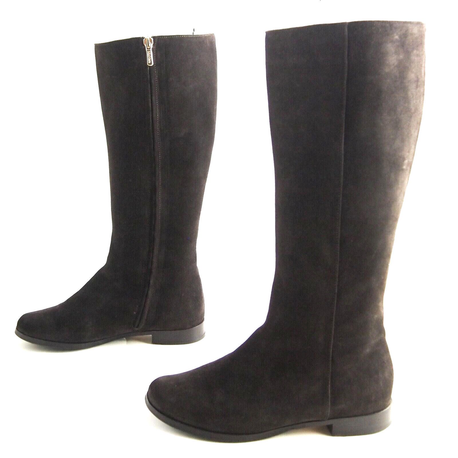 Max Mara Max Mara Riding Boots Brown Suede Size US 7 EU 37 $620 Size US 7 / IT 37 - 2 Thumbnail