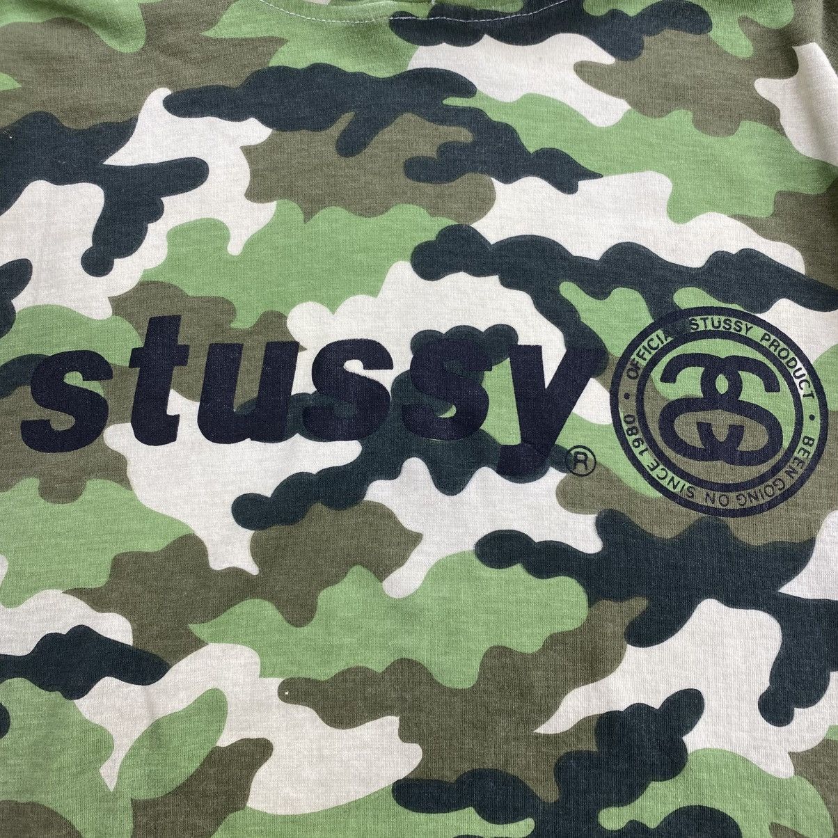 Stussy 90s Vintage Stüssy Camouflage Japan Spell Out Logo Hoodie Size US L / EU 52-54 / 3 - 5 Thumbnail