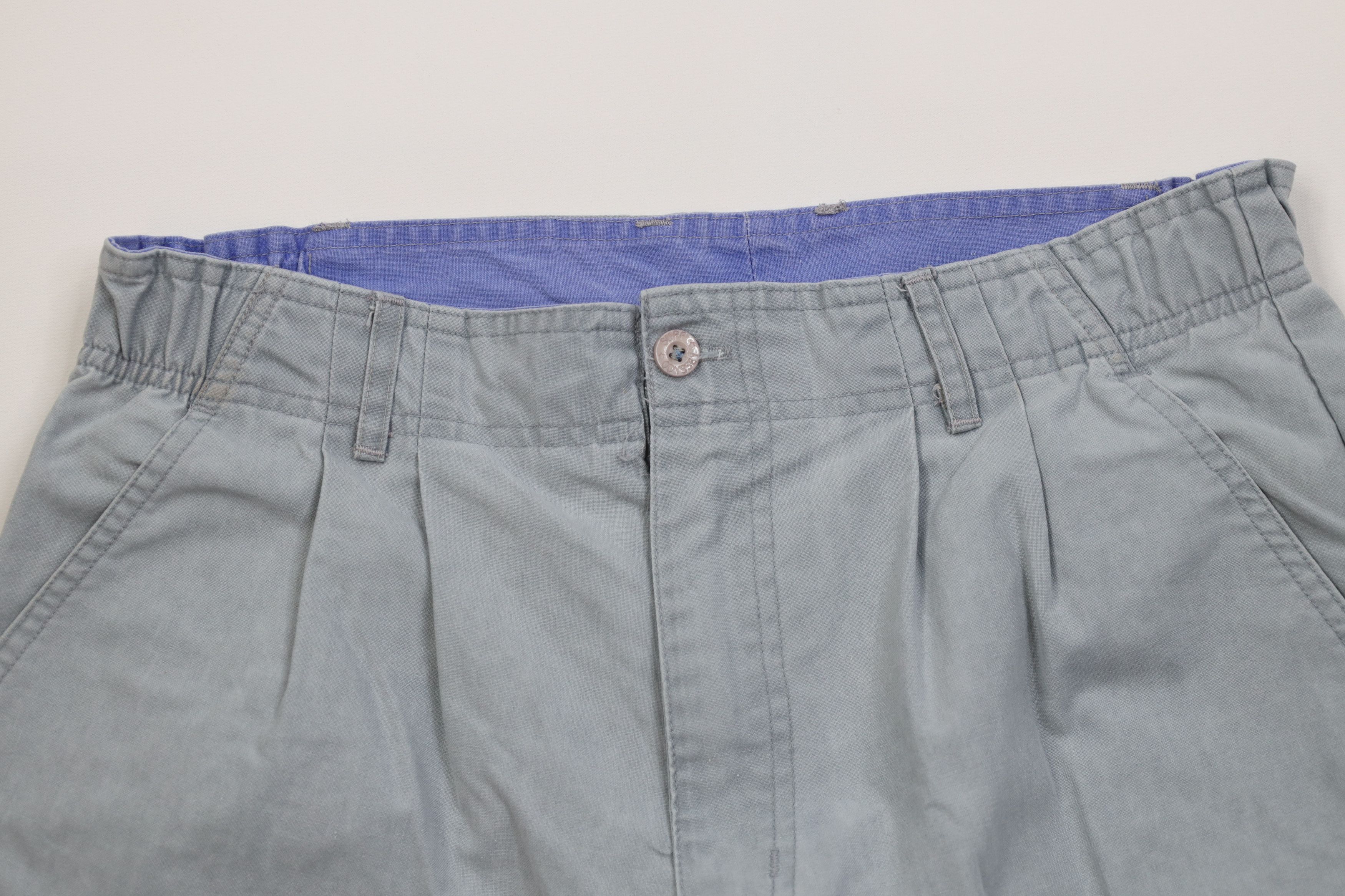 Vintage Vintage 80s 90s Streetwear Stonewash Above Knee Surf Shorts Size US 32 / EU 48 - 2 Thumbnail