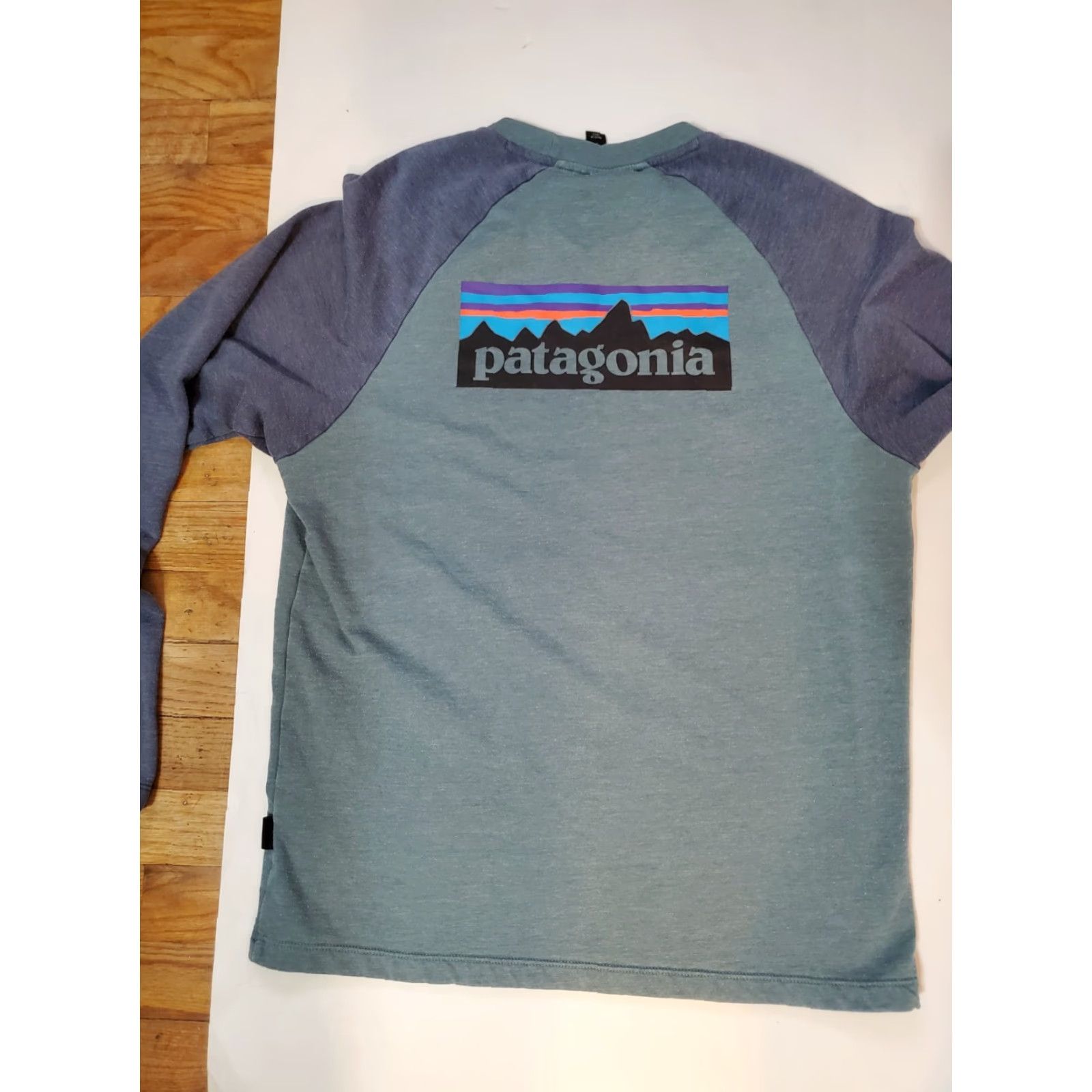 Patagonia Patagonia Sweatshirt Blue Logo P-6 Men M Crew Lightweight Organic Cotton Polyester Knit Fitz Roy Vintage: No Size US M / EU 48-50 / 2 - 8 Thumbnail