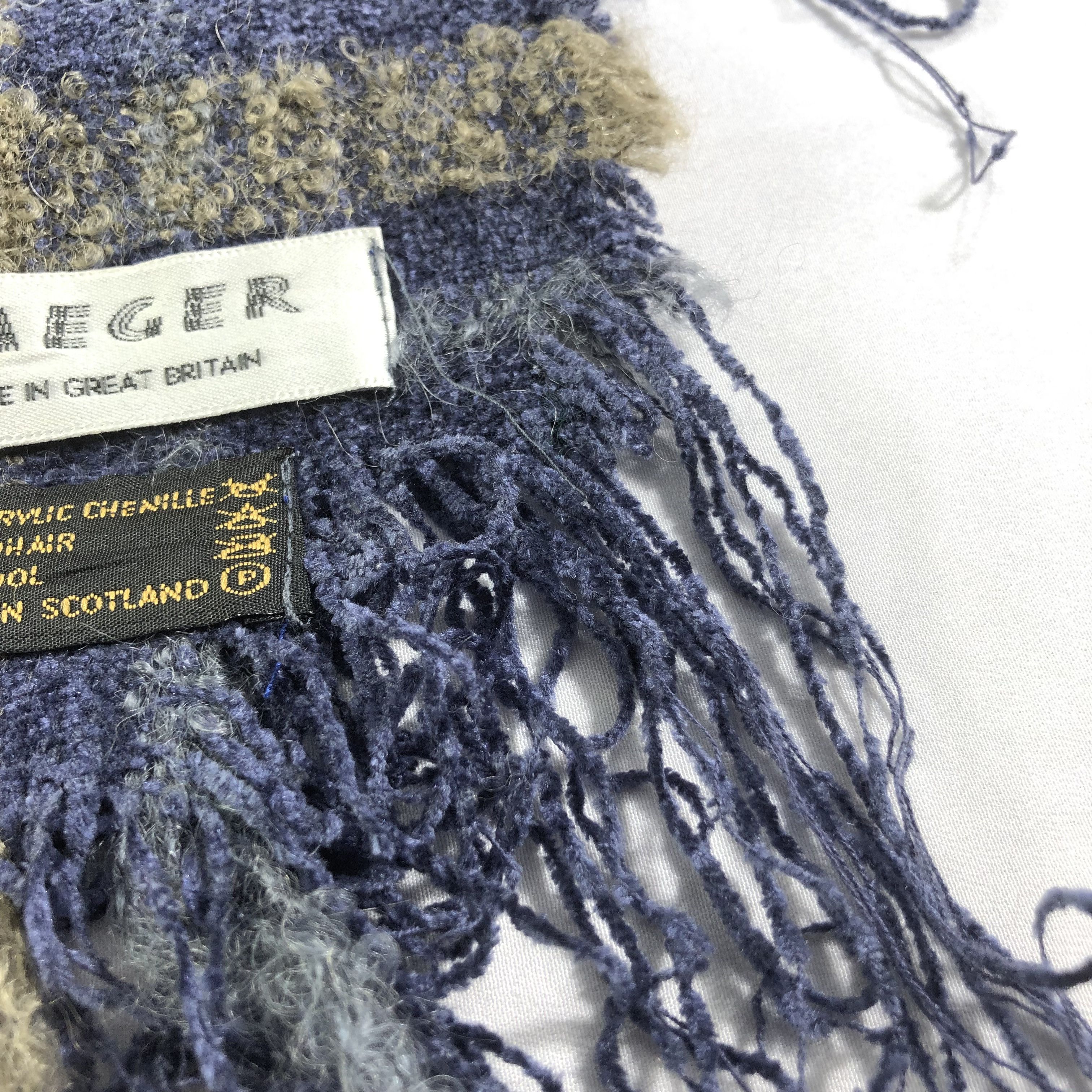 Jaeger Jaeger Tartan Scarf Muffler V1449 Size ONE SIZE - 7 Thumbnail