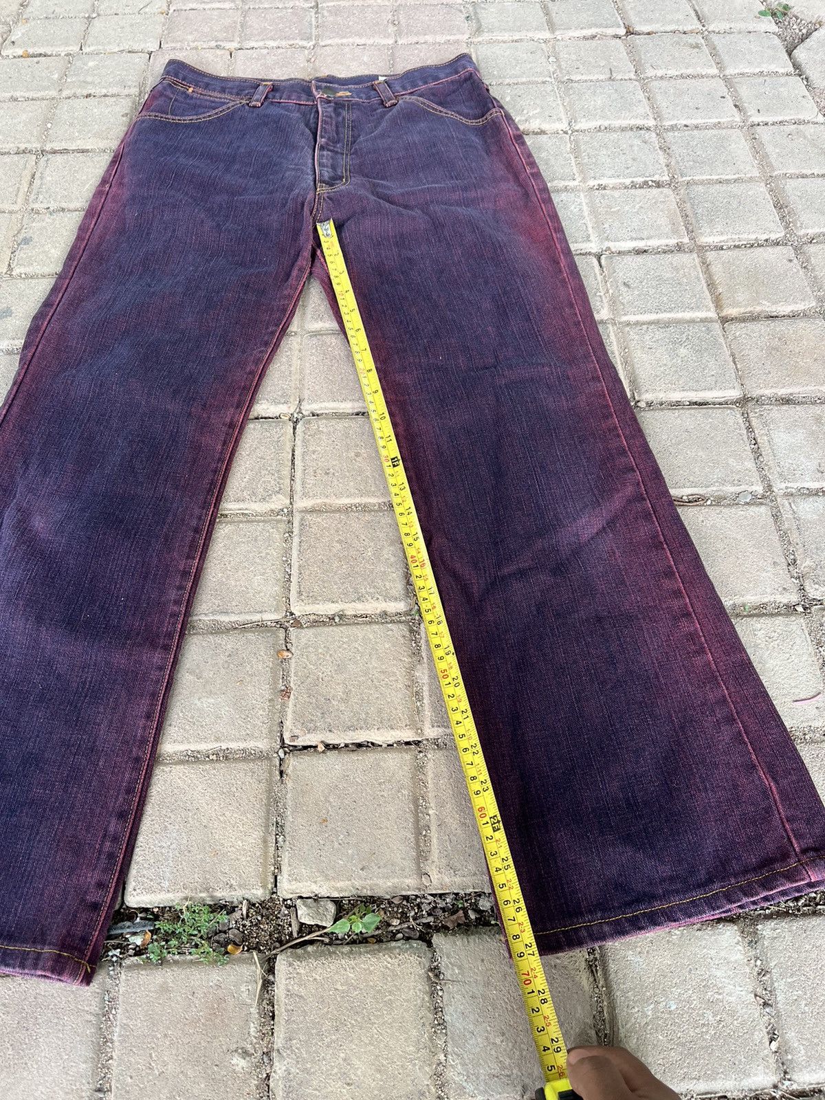 Hysteric Glamour × Japanese Brand × Wrangler Flare Crazy Purplewash Wrangler Denim Size US 29 - 12 Thumbnail