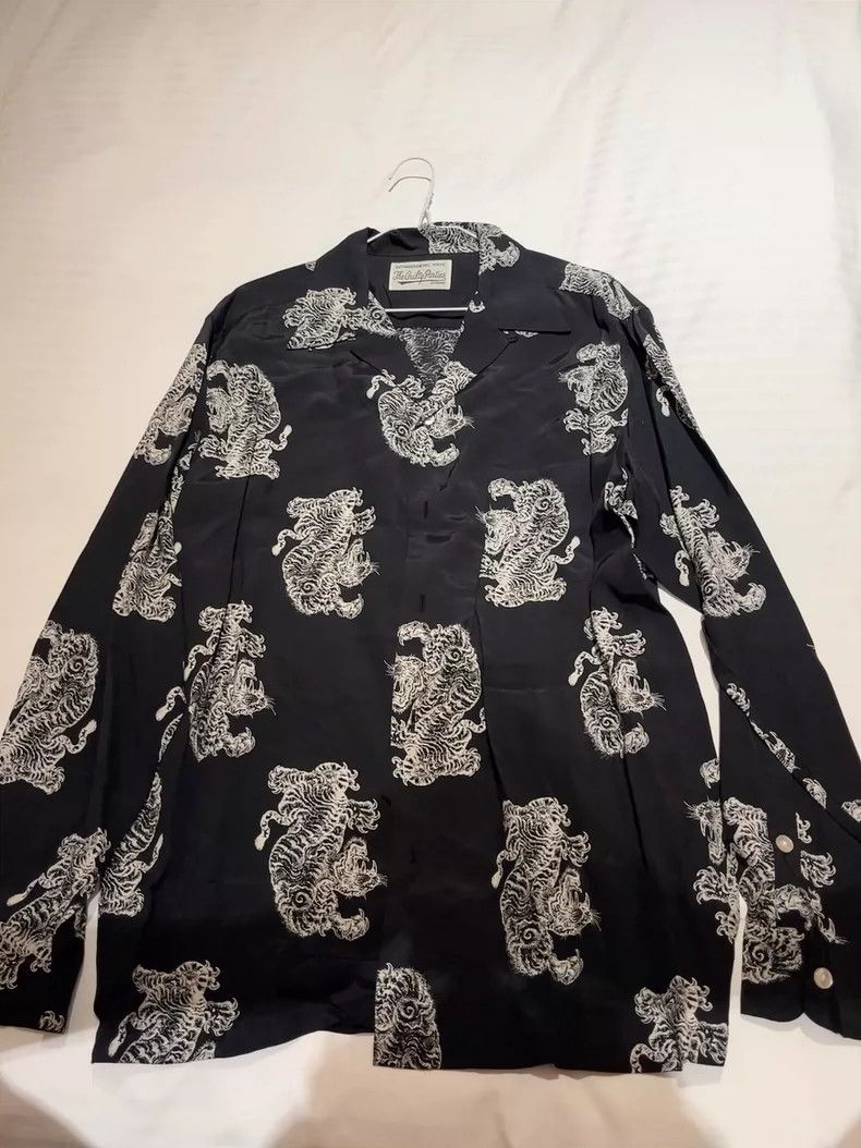 Wacko Maria Wacko Maria The Guilty Parties Black Tiger Long Sleeve Shi Size US XL / EU 56 / 4 - 1 Thumbnail