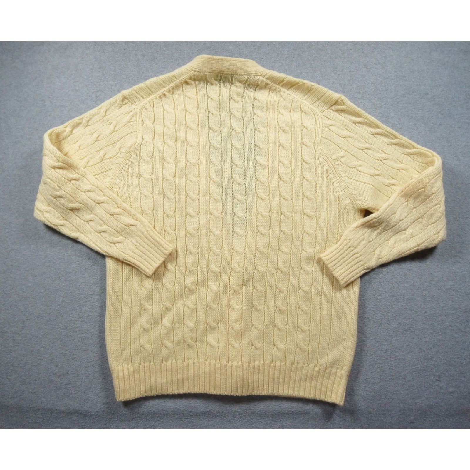Vintage VINTAGE Cable Car Clothiers Sweater Womens XL Yellow Cardigan Knit Wool Ladies Size XL / US 12-14 / IT 48-50 - 4 Thumbnail
