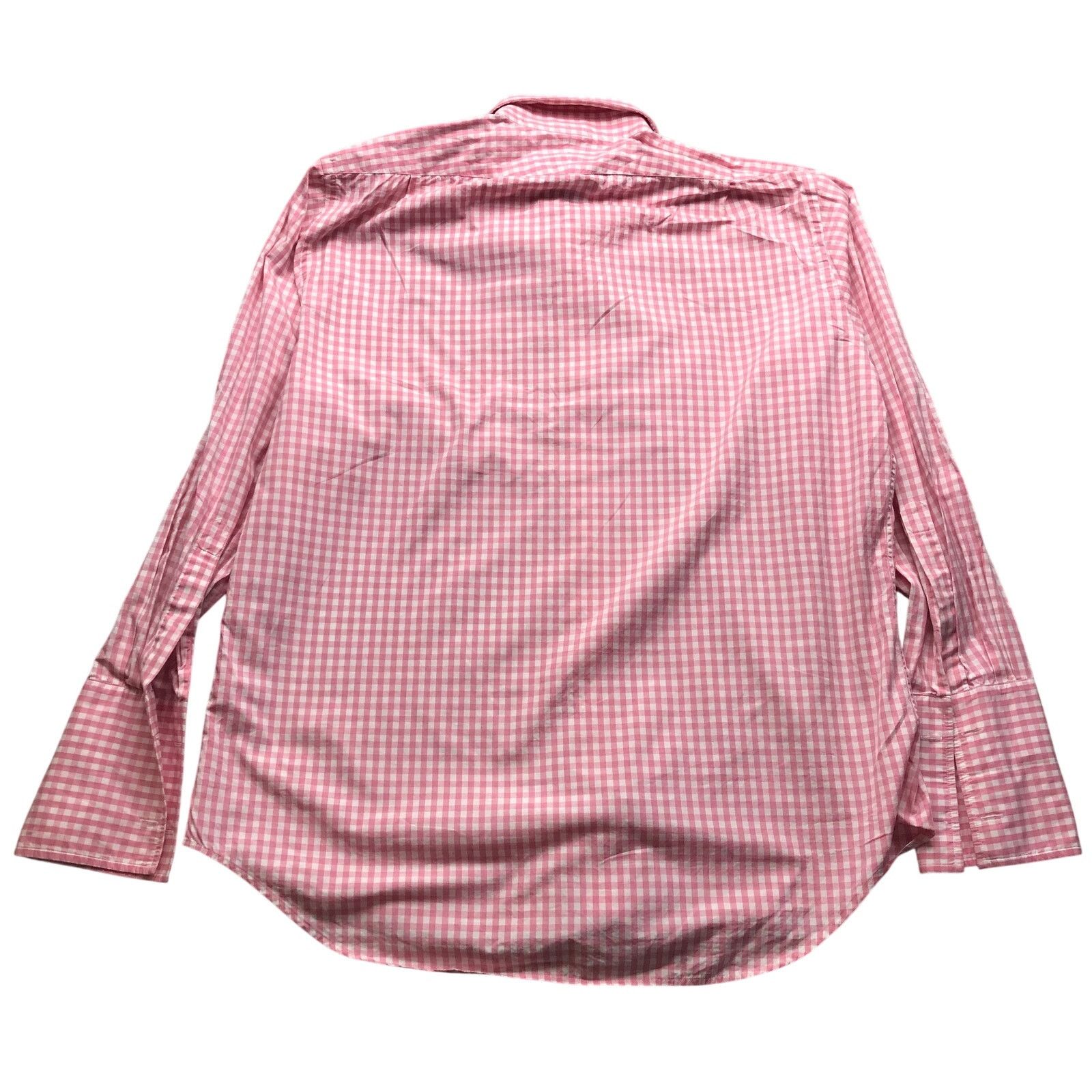 Other Harvie & Hudson Dress Button Shirt Men Large Gingham Pink Size US L / EU 52-54 / 3 - 2 Thumbnail