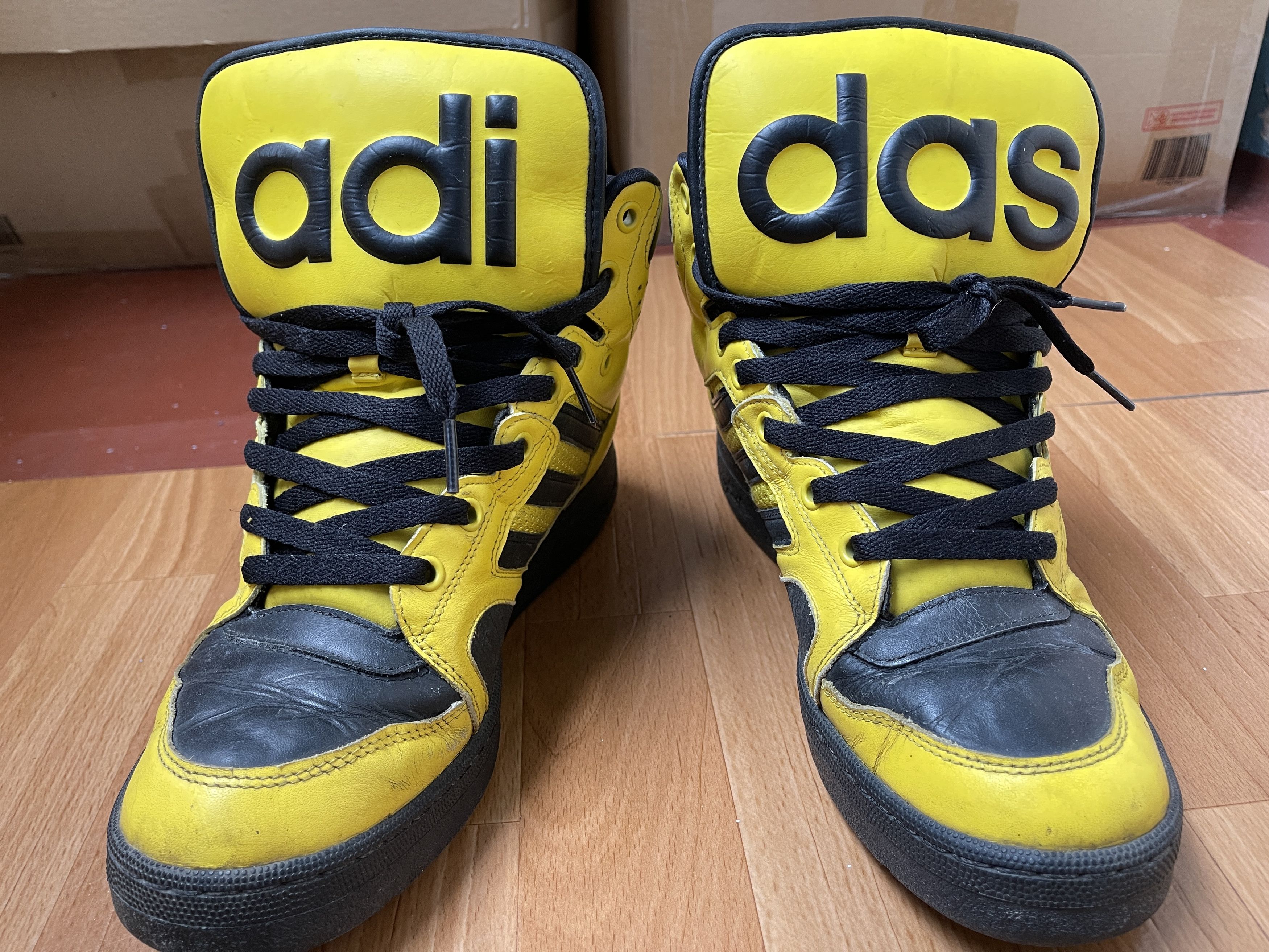 Adidas × Jeremy Scott Adidas sneakers Jeremy Scott Instinct Top shoes ObyO V24530 Size US 9.5 / EU 42-43 - 4 Thumbnail