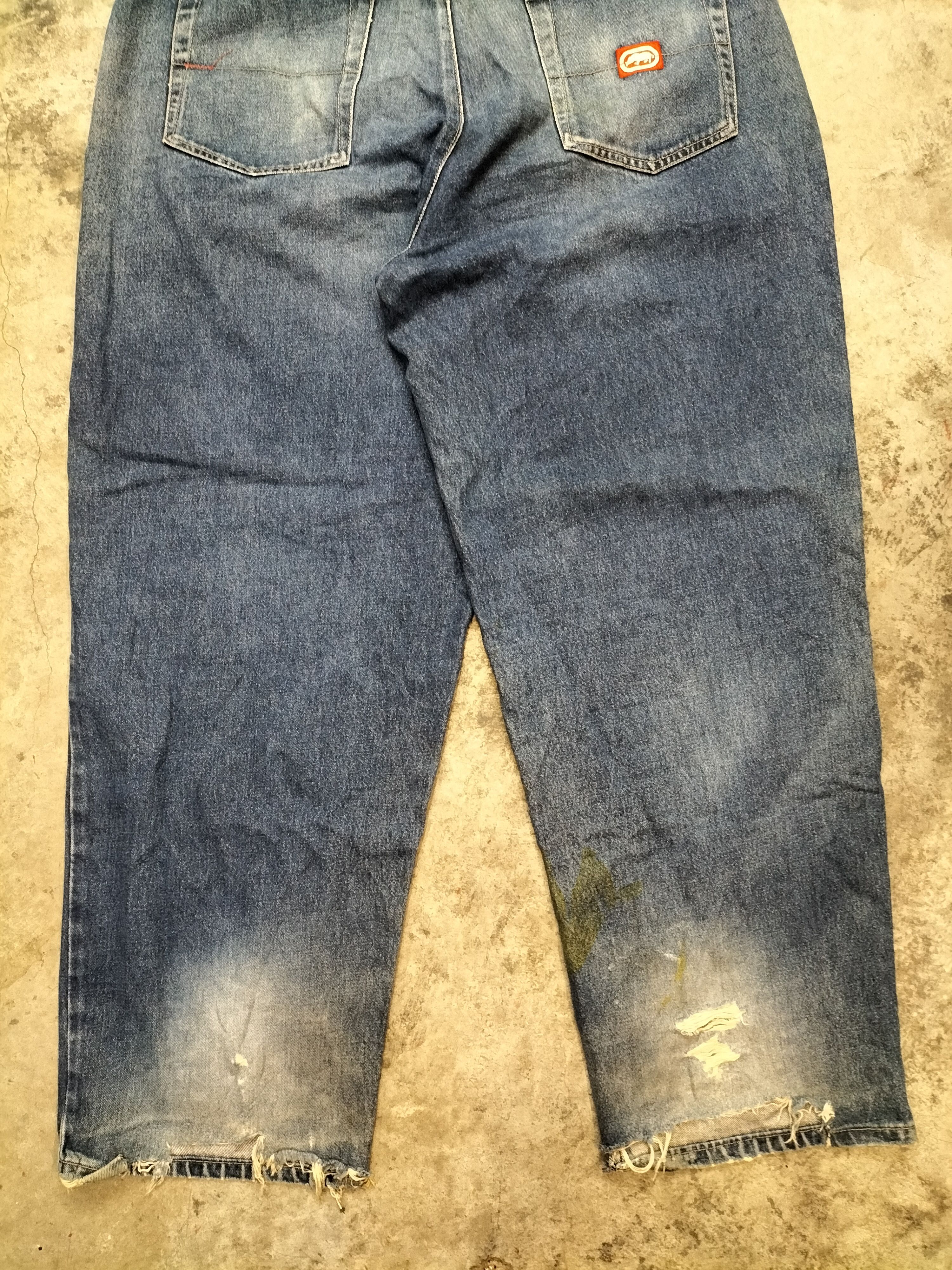 Ecko Unltd. Ecko SZ 40 Denim Ripped Jeans Size US 38 / EU 54 - 10 Thumbnail