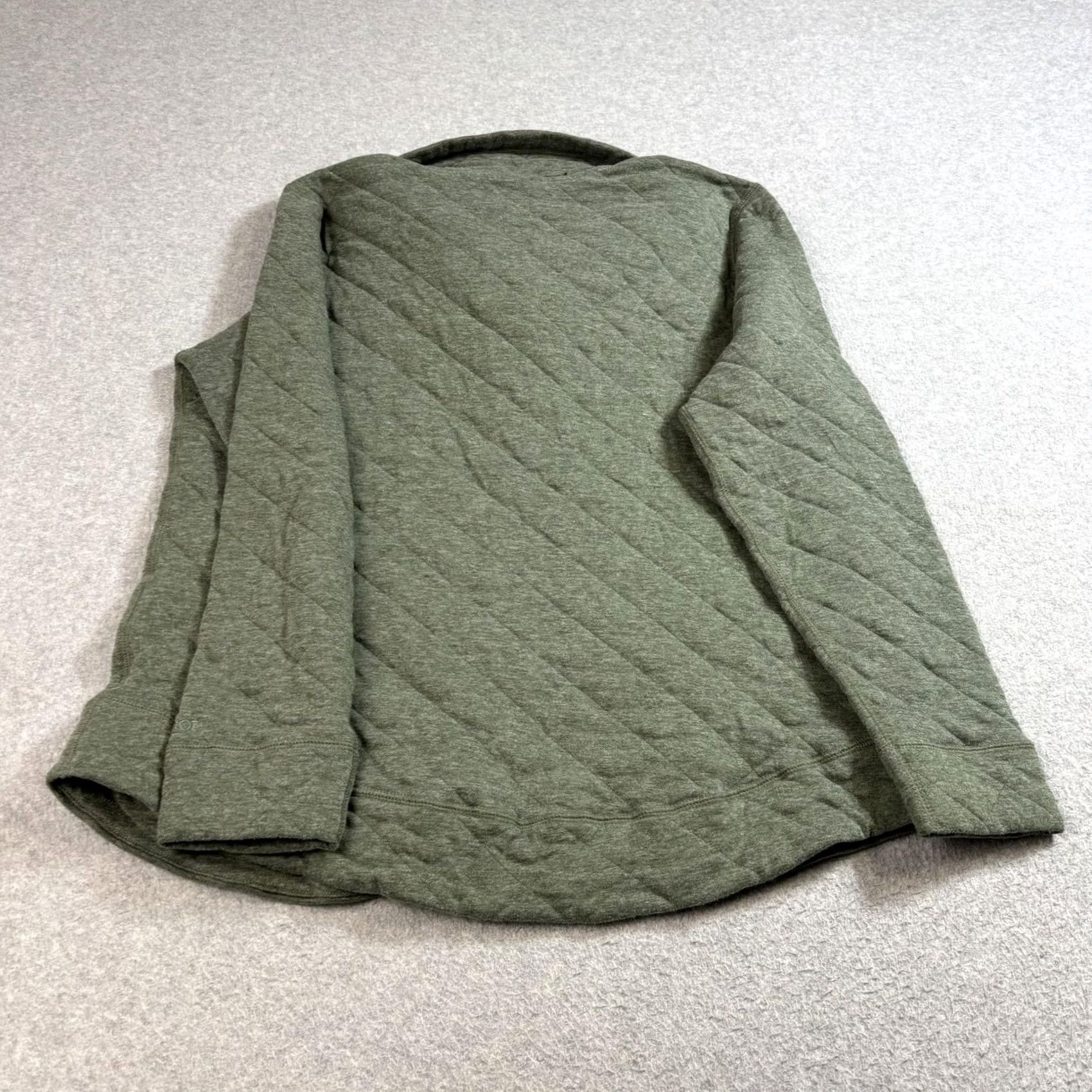 Marmot Marmot Pullover Womens XL Green Quilted Snap Collar Jacket Heritage Hike Size XL / US 12-14 / IT 48-50 - 2 Thumbnail