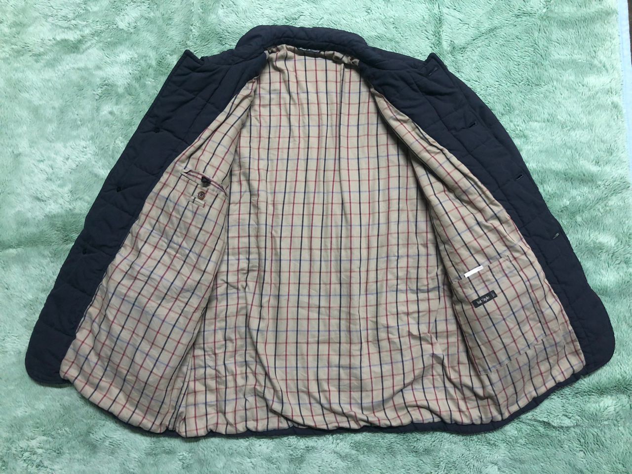 Vintage Vintage Ital Style Quilted Down Coat Jacket Leather Collar Size US XL / EU 56 / 4 - 3 Thumbnail