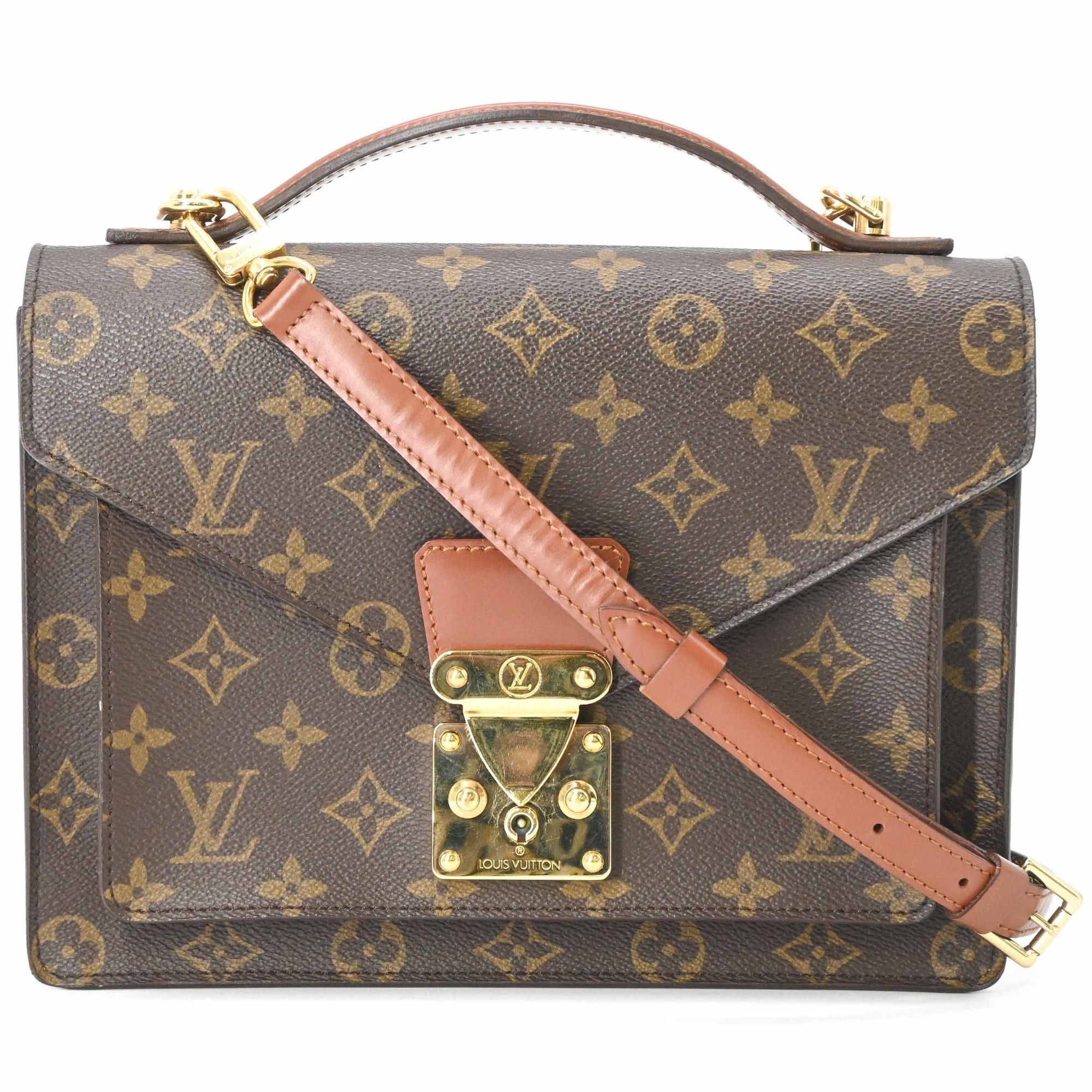 Louis Vuitton LOUIS VUITTON Monceau 26 Handbag/Shoulder Bag, Monogram Canvas, Brown, M51187 Size ONE SIZE - 1 Thumbnail