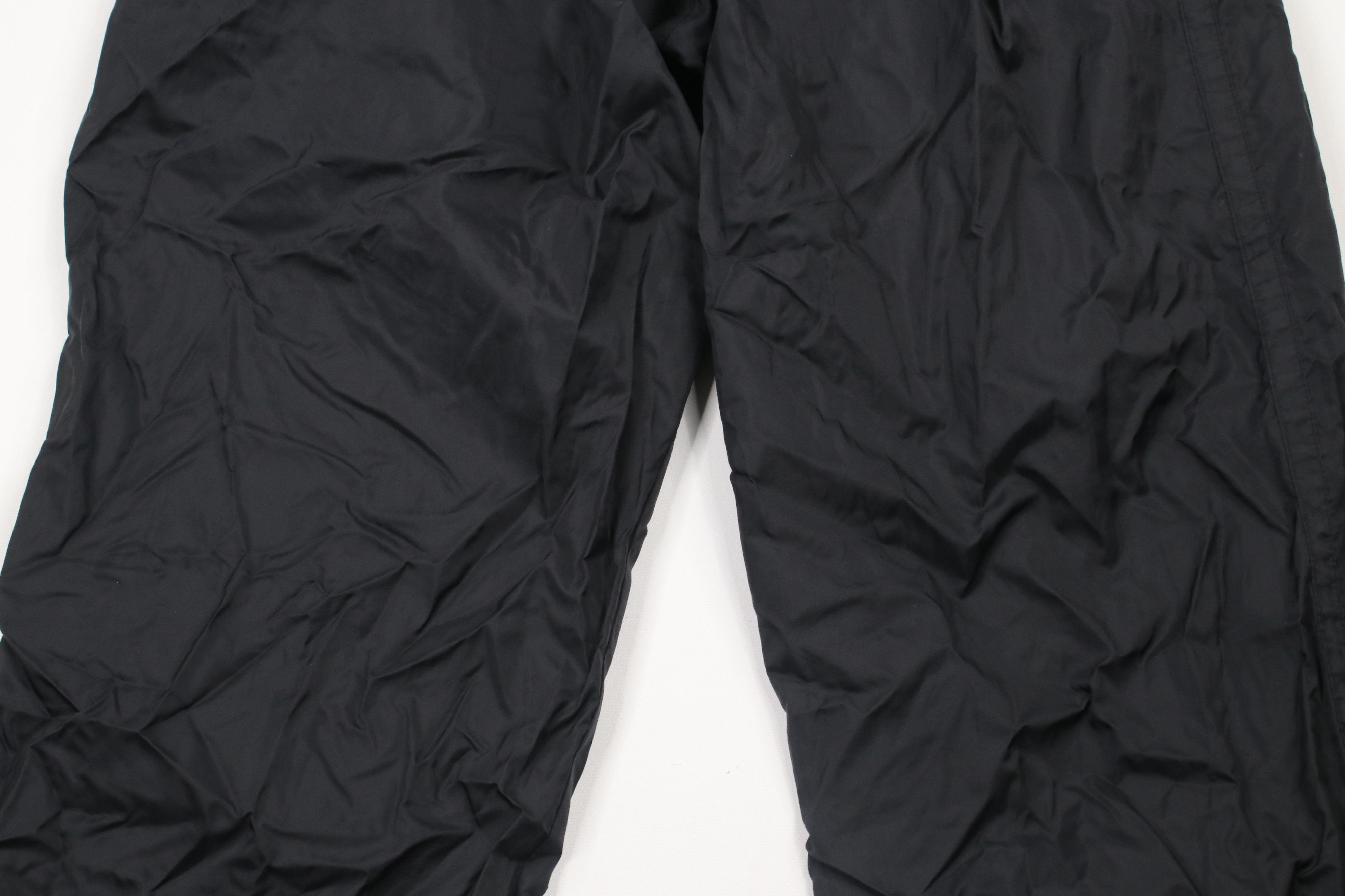 Nike × Vintage Vintage Nike Mini Swoosh Wide Leg Windbreaker Pants Black Size US 36 / EU 52 - 12 Thumbnail