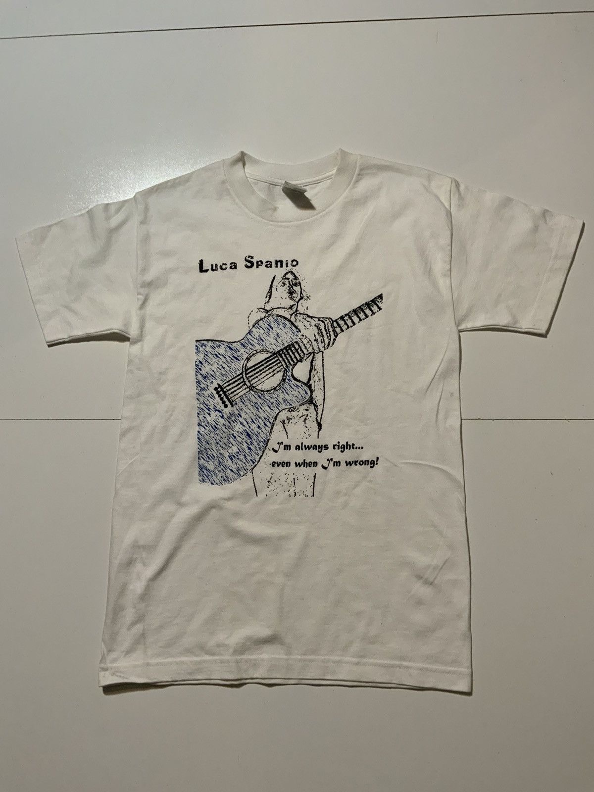 Alstyle × Band Tees Luca Spanio Always Right Even When I’m Wrong Guitar T-Shirt Size US S / EU 44-46 / 1 - 1 Thumbnail