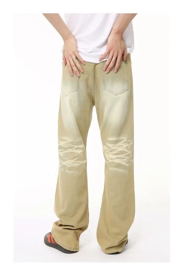 Japanese Brand Reia Distressed yellowed vintage flared washed jeans Size US 32 / EU 48 - 6 Thumbnail