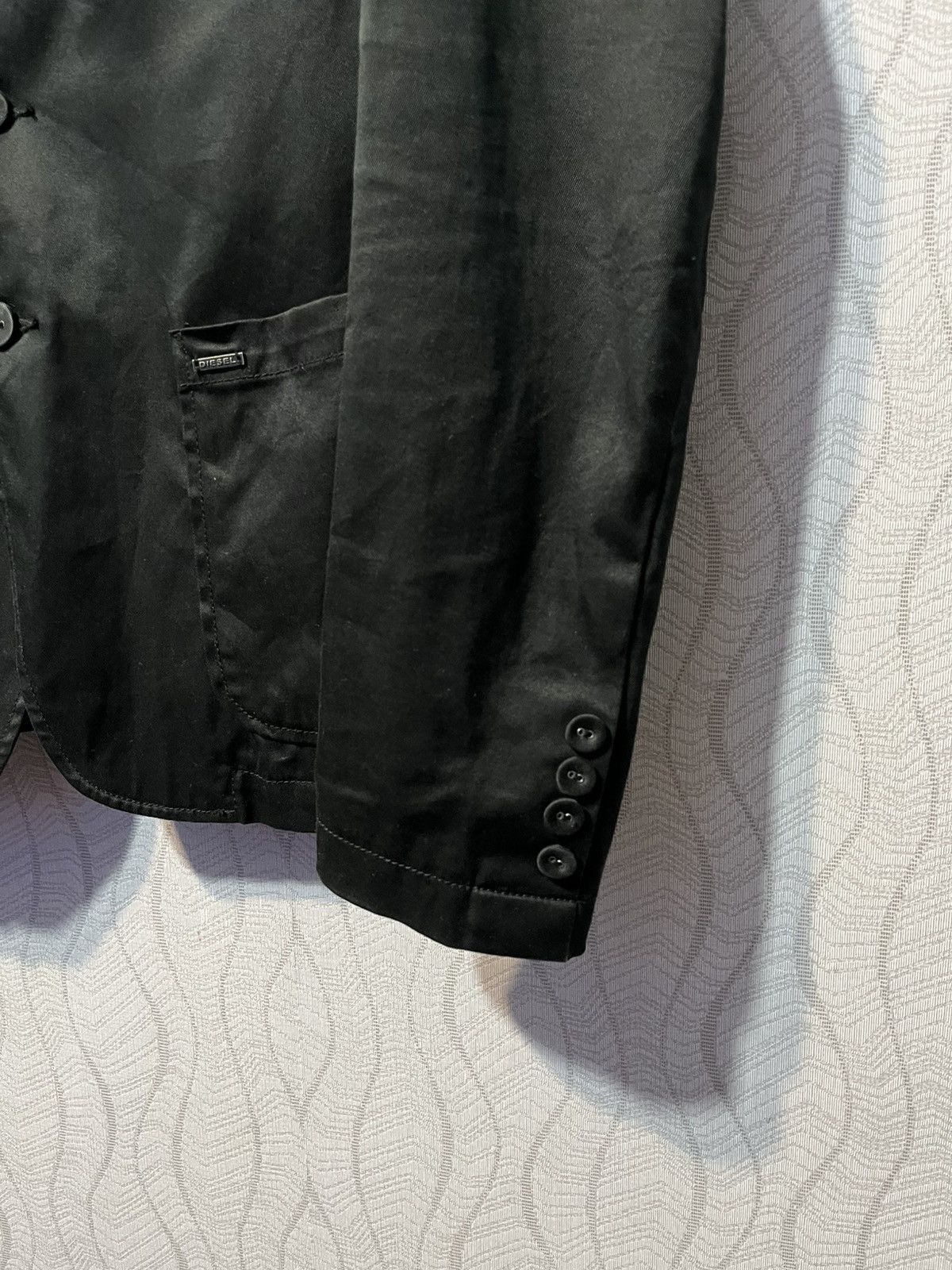 Diesel × Vintage Diesel Vintage Black Y2K Casual Cotton Blazer Jacket Size 42L - 6 Thumbnail