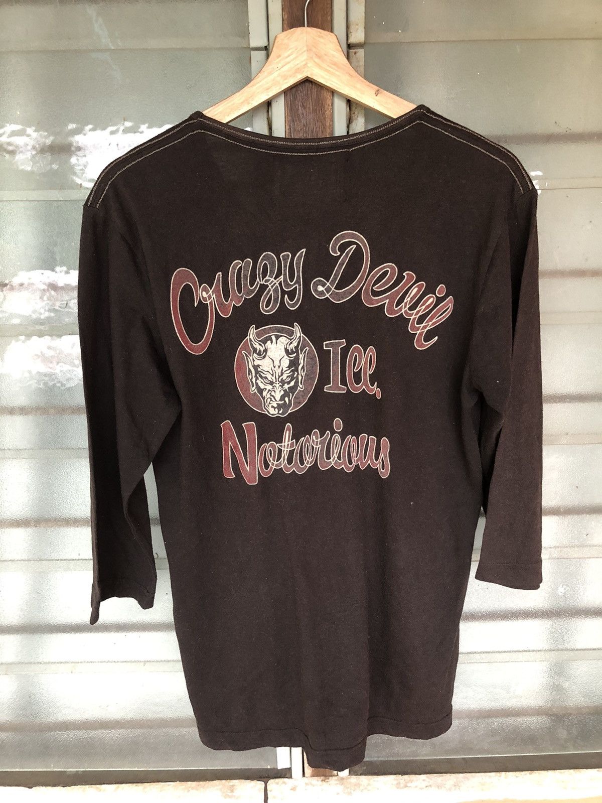Japanese Brand Vintage Crazy Devil Evolution Japanese Punk Shirt Tee Size L / US 10 / IT 46 - 7 Thumbnail