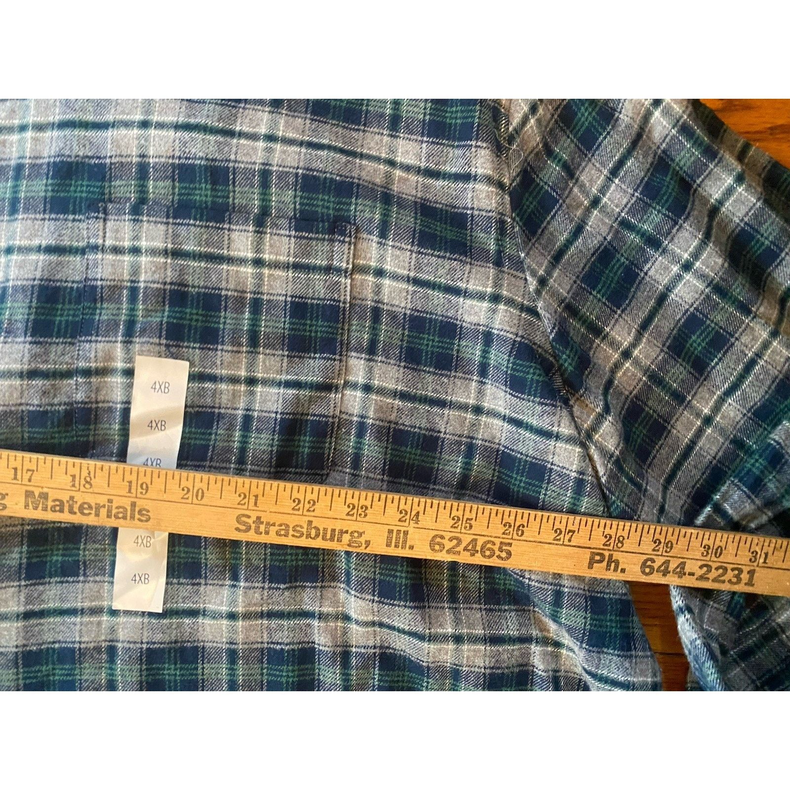 Croft & Barrow NWT Croft & Barrow Soft Flannel Button Up Shirt Mens 4XB Size US XXL / EU 58 / 5 - 8 Thumbnail
