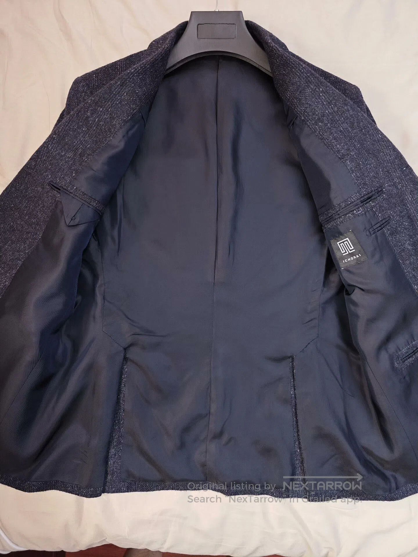 Ring Jacket Ichorai Japanese Wool Silk Casual Blazer. Size US M / EU 48-50 / 2 - 6 Thumbnail