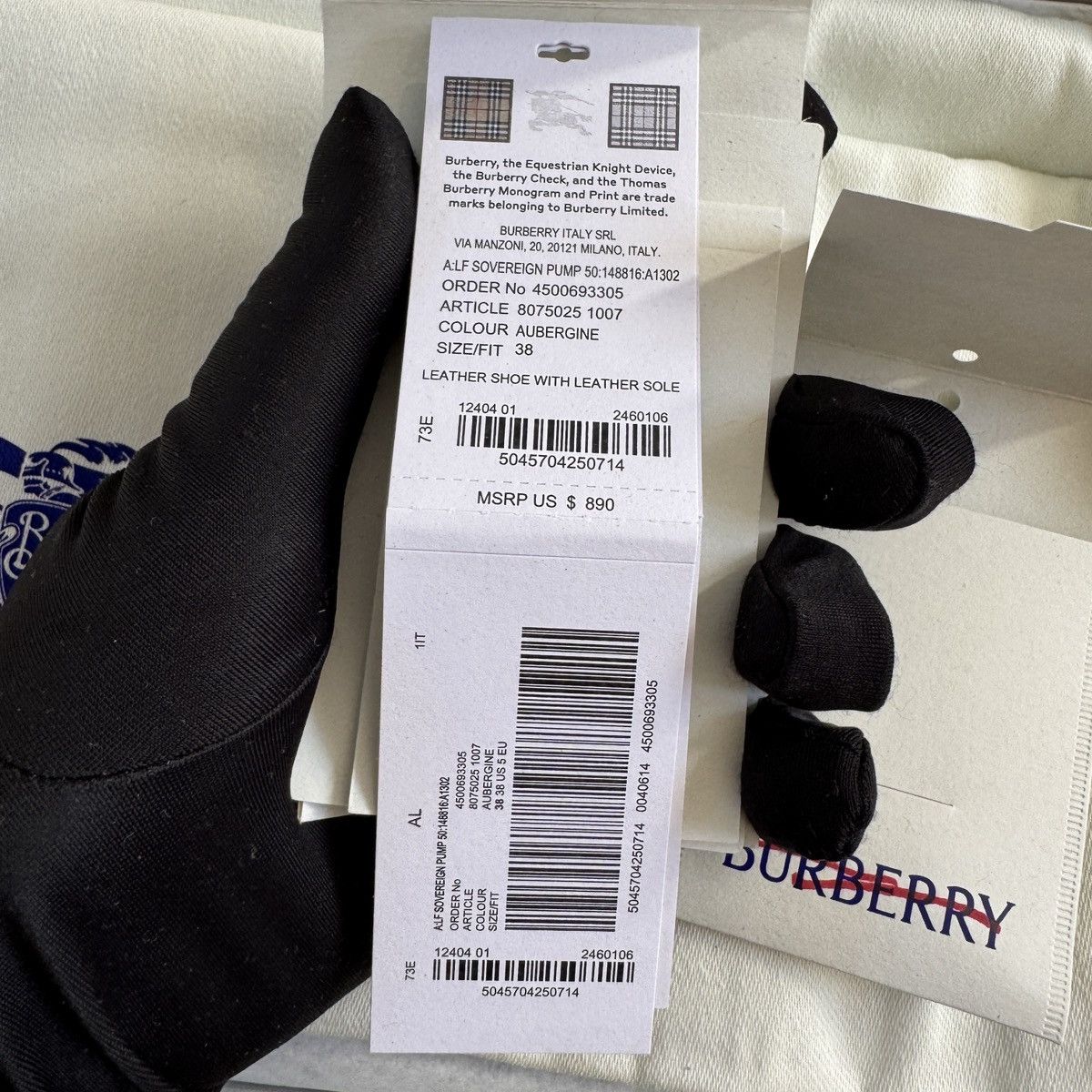 Burberry Burberry Storm 50mm leather pumps In Purple Size 38 Size US 8 / IT 38 - 14 Thumbnail