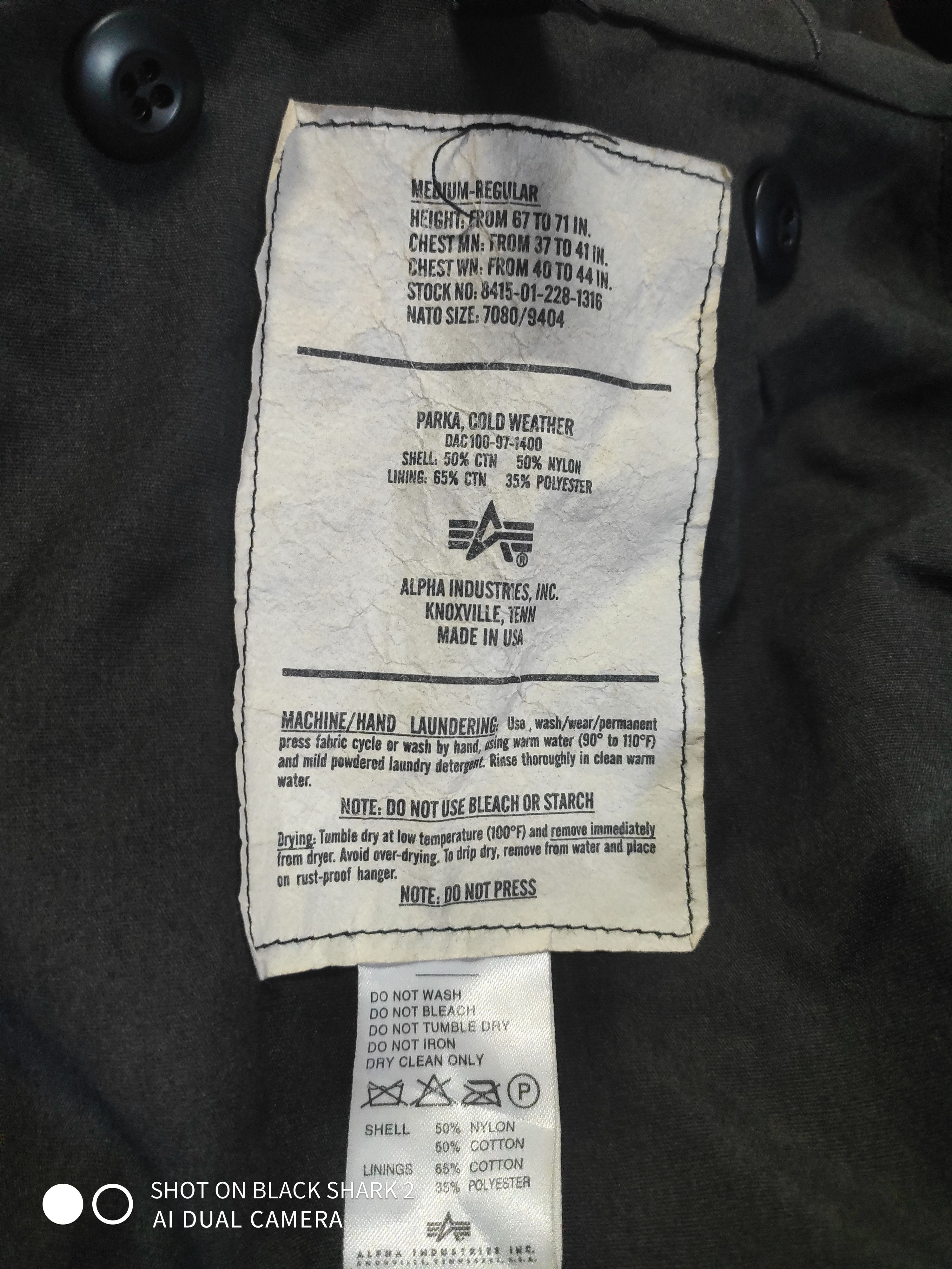 Alpha Industries Alpha Industries Parka Cold weather Size US M / EU 48-50 / 2 - 4 Thumbnail