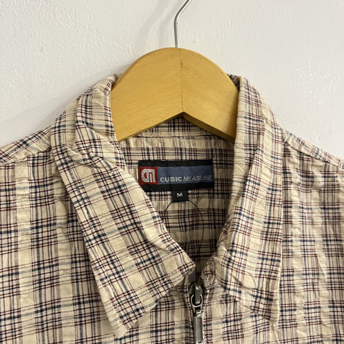 Japanese Brand Cubic Measure Plaid Zip Shirt - Jun25 Size US M / EU 48-50 / 2 - 4 Thumbnail