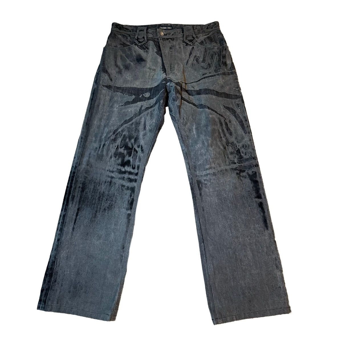 Yasuyuki Ishii Yasuyuki Ishii destroy leather variation pants 