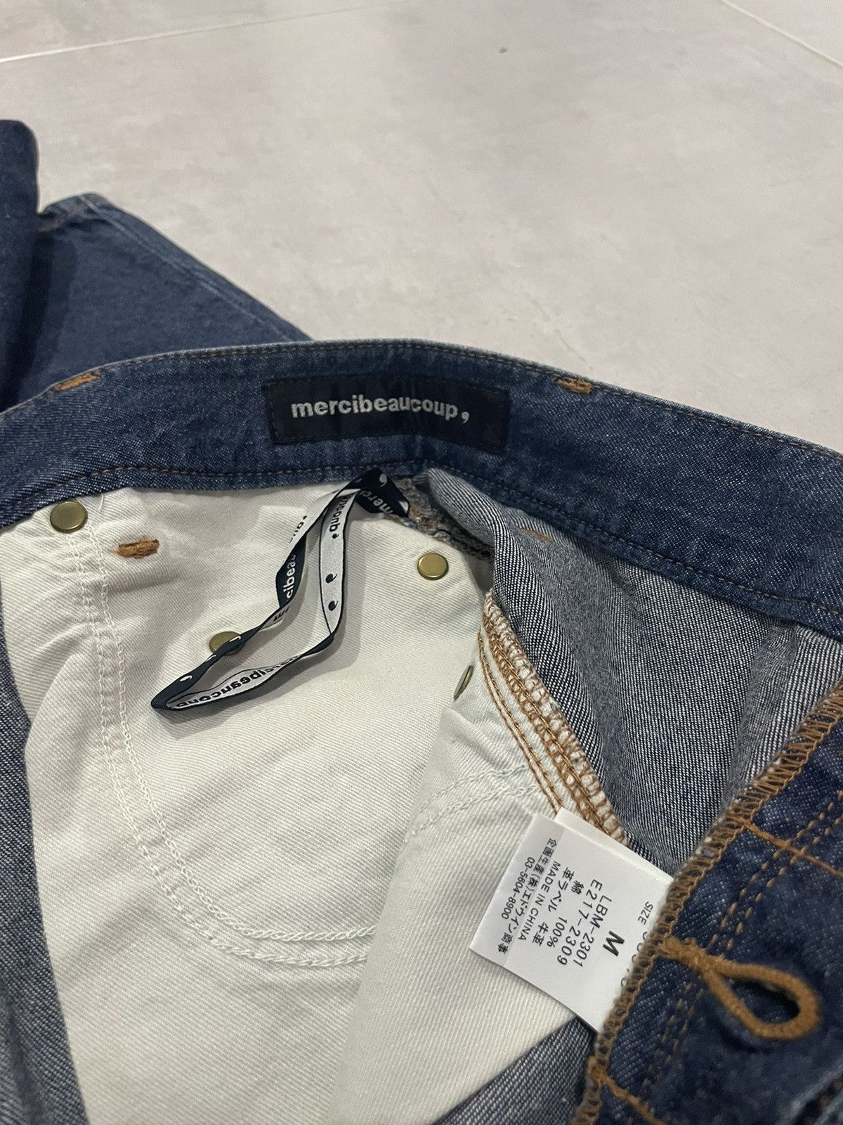 Lee × Vintage × mercibeaucoup Mercibeaucoup Cross Lee Denim Pants Size US 33 - 7 Thumbnail