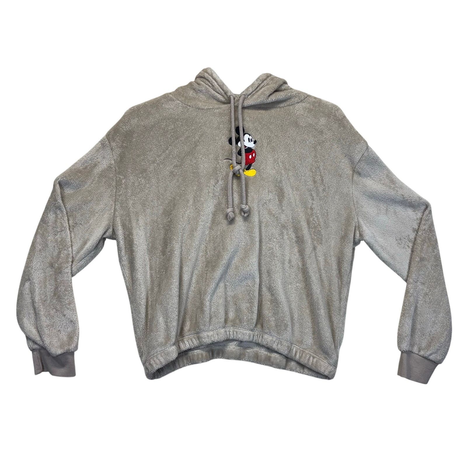 Disney Disney Mickey Mouse Plush Fleece Hoodie Women’s XL Tan Size XL / US 12-14 / IT 48-50 - 1 Thumbnail