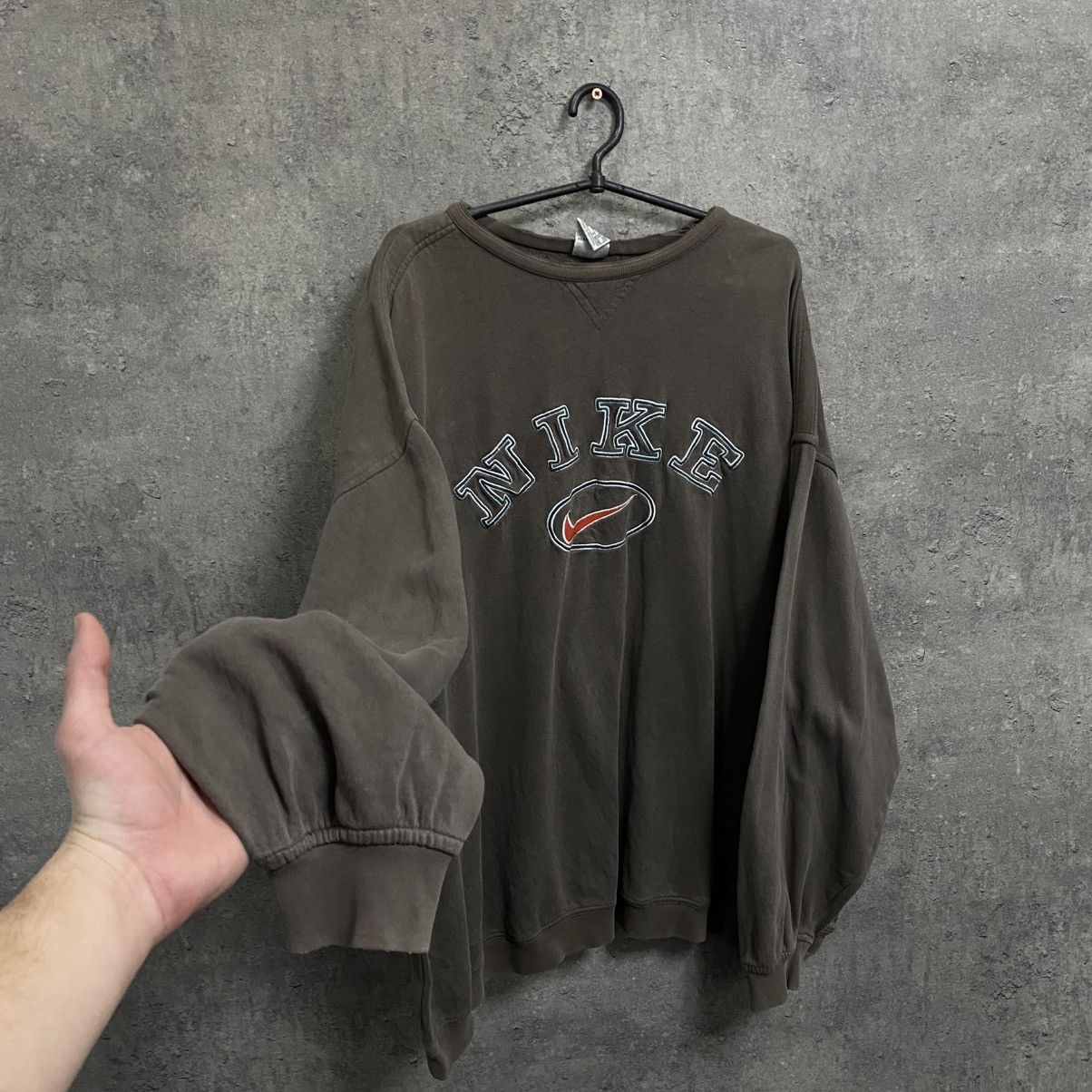 Nike 00s Vintage Nike Sweatshirt Big Logo Baggy Sweatshirt Size US XL / EU 56 / 4 - 2 Thumbnail