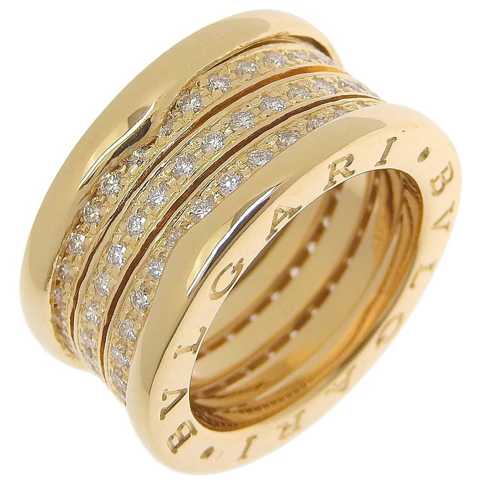 ブルガリ B-zero1 Au750 リング サイズ7.5 BVLGARI - BVLGARI ブルガリ/AU750WG/B−zero1リング#7.5/8.8