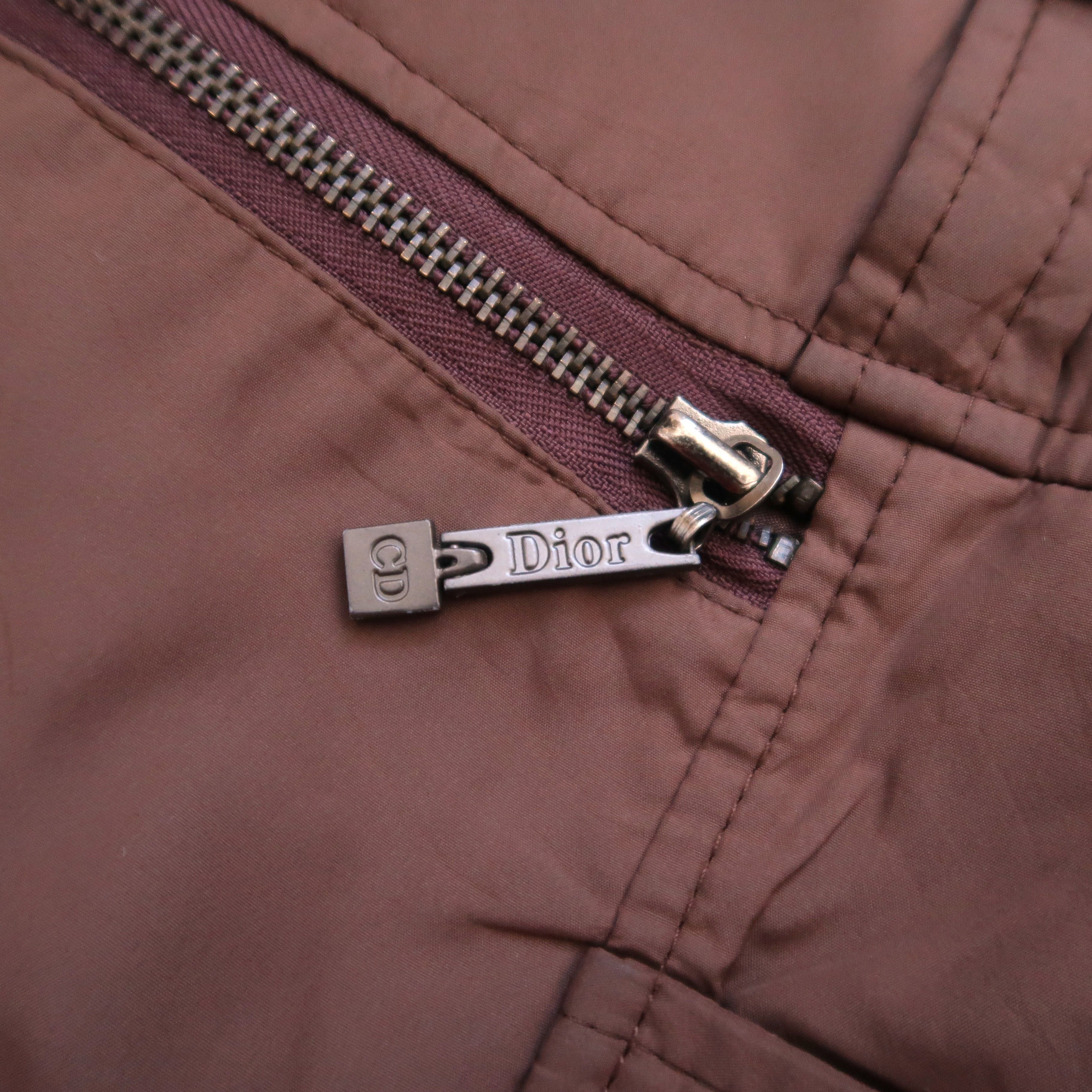 Christian Dior Monsieur Christian Dior Jacquard Oblique Puffer Fur Jacket Size M / US 6-8 / IT 42-44 - 7 Thumbnail