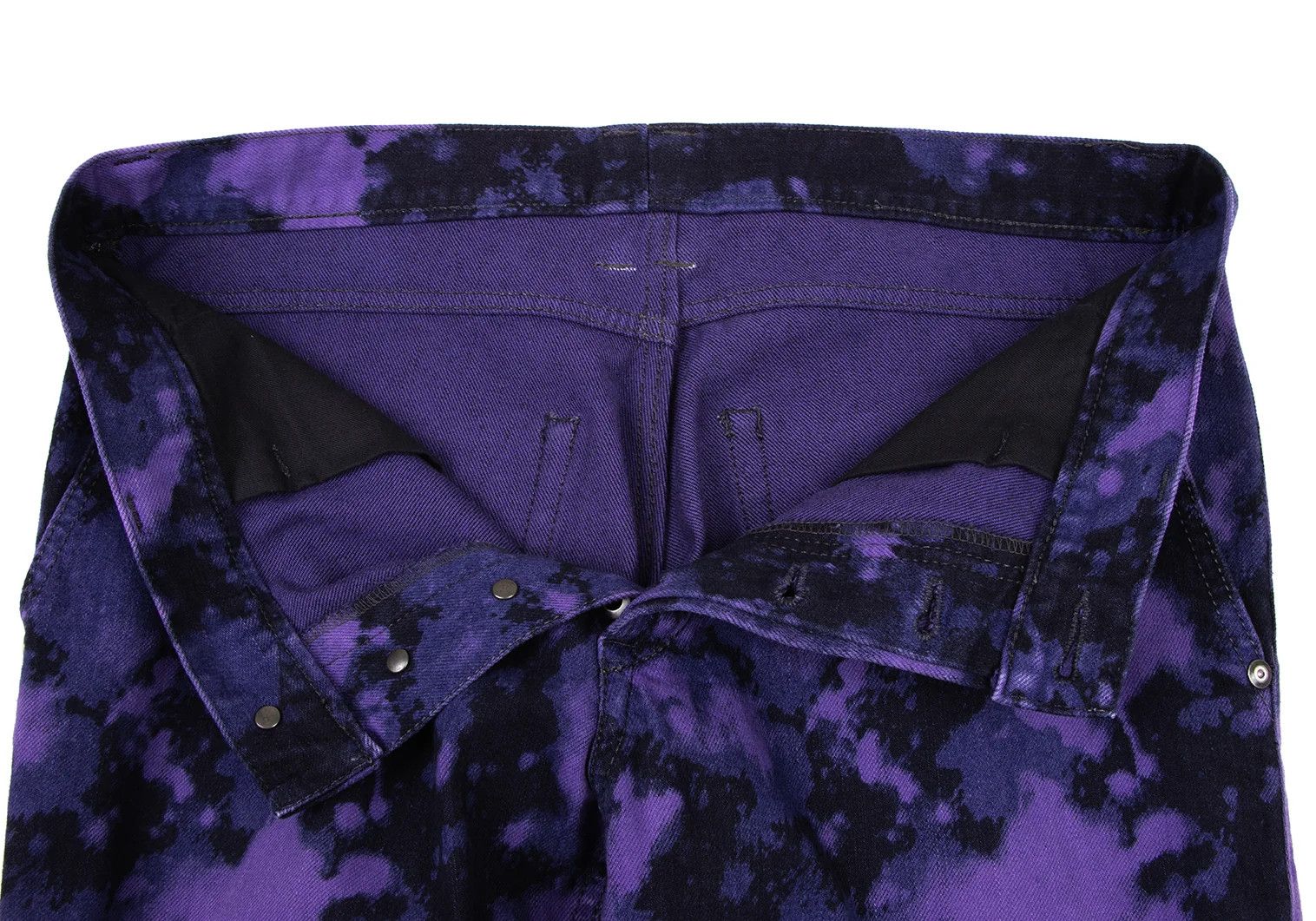 Issey Miyake Indigo Dyed Cotton Pants in Purple Black, Size M Size US 34 / EU 50 - 6 Thumbnail