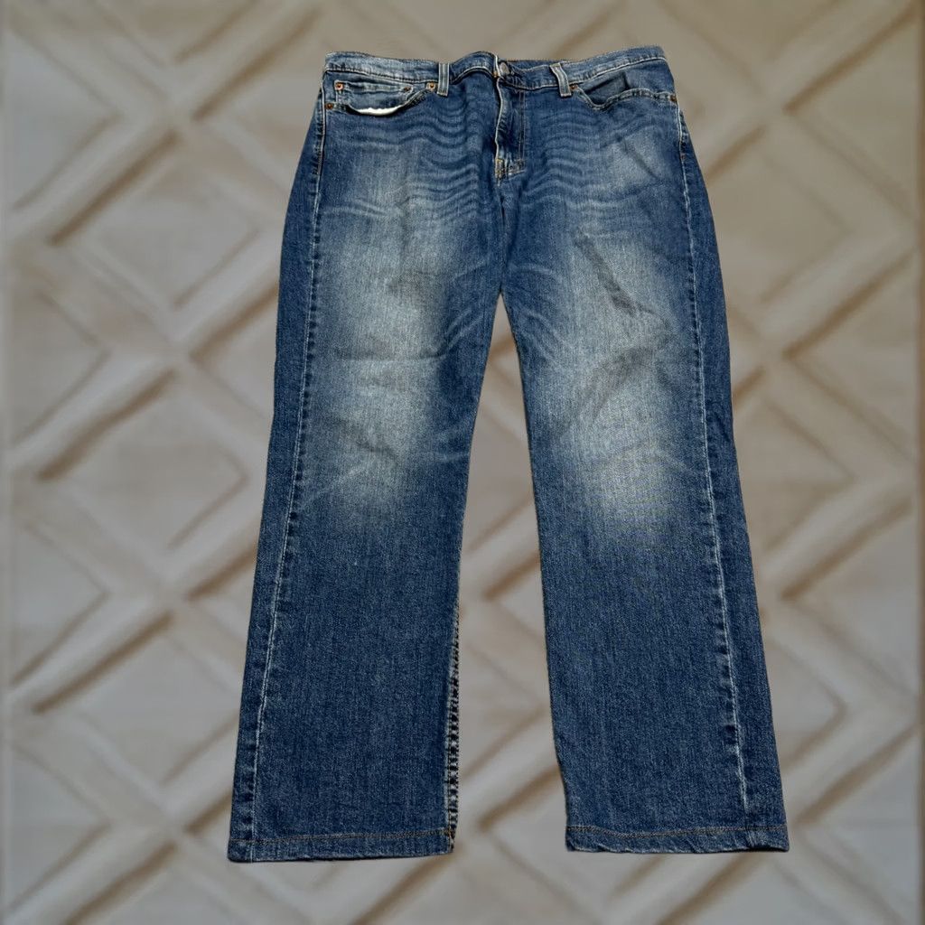 Levi's Levi's Jeans Slim Straight Leg Denim Mens 36x30 Blue Medium Wash Casual Jeans Size US 36 / EU 52 - 1 Thumbnail