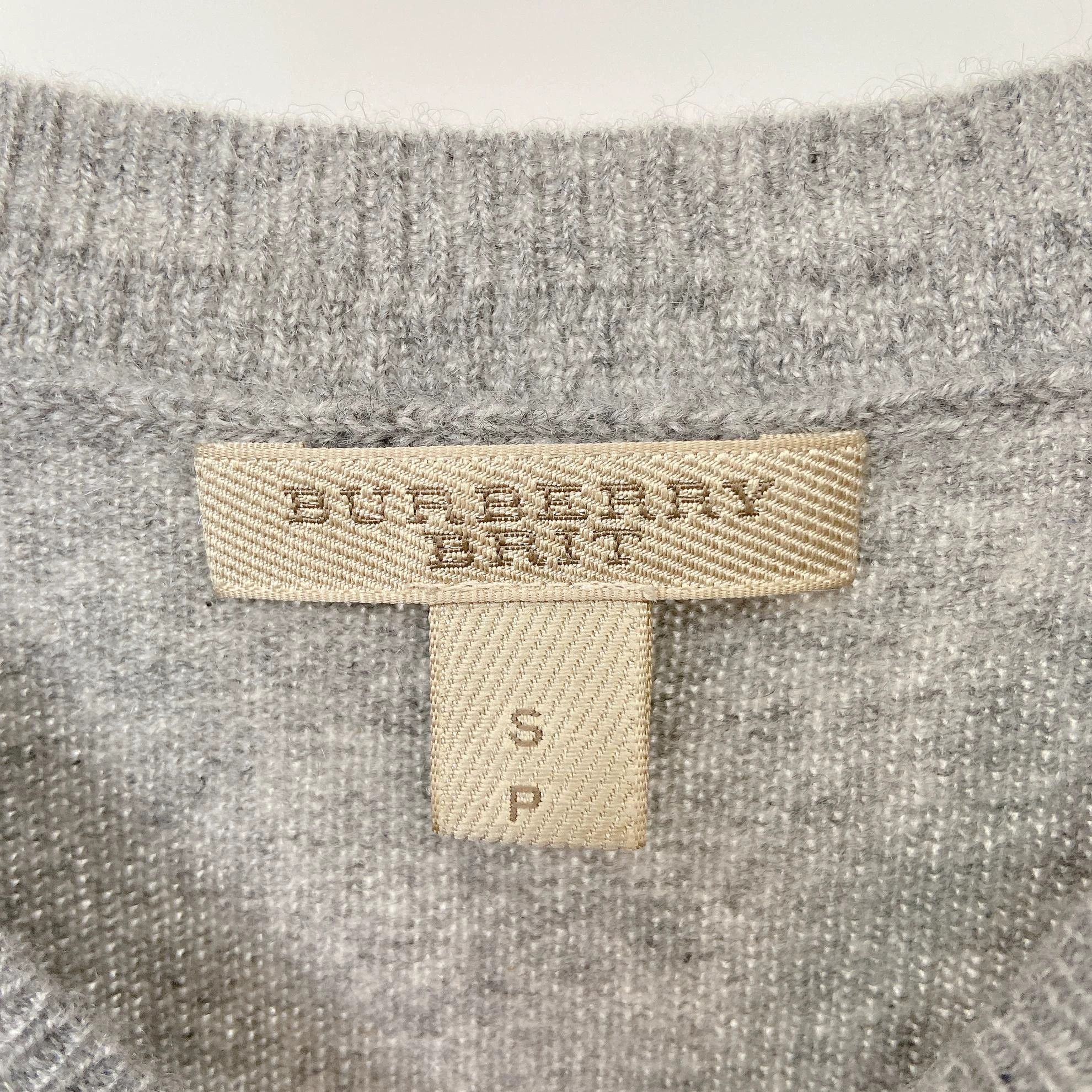 Burberry Burberry Gray Knit Top S Size S / US 4 / IT 40 - 6 Thumbnail