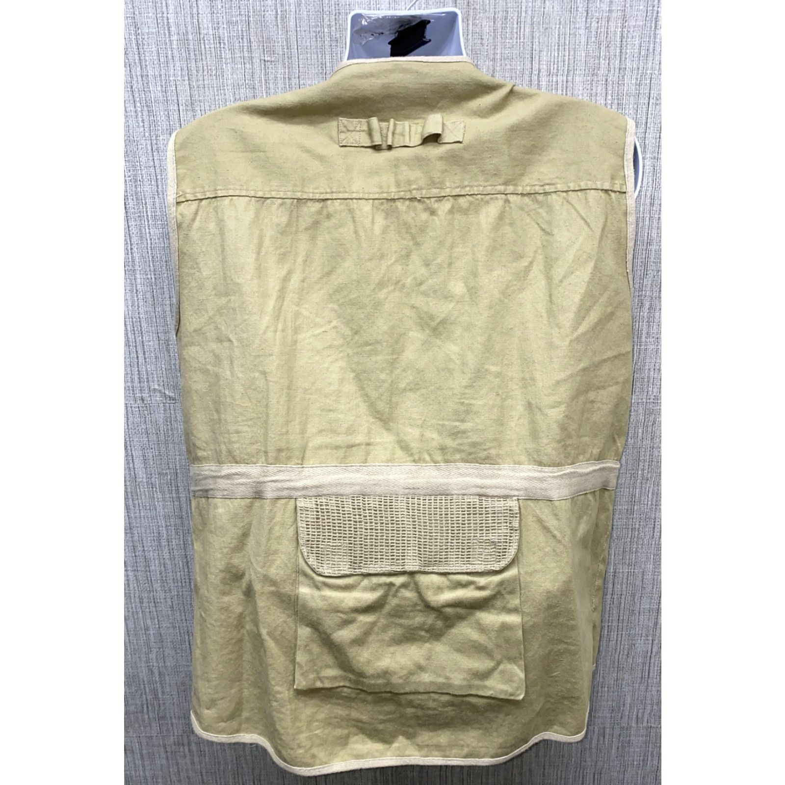 Bugle Boy Bugle Boy Vest Full Zip Men L Beige Safari Cotton Blend Shirt Size US L / EU 52-54 / 3 - 4 Thumbnail