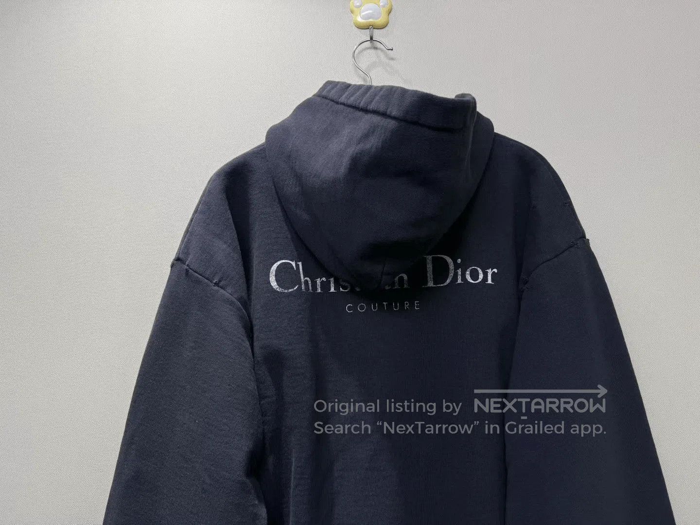 Dior DIOR Black Distressed Slogan Hoodie. Size US L / EU 52-54 / 3 - 5 Thumbnail