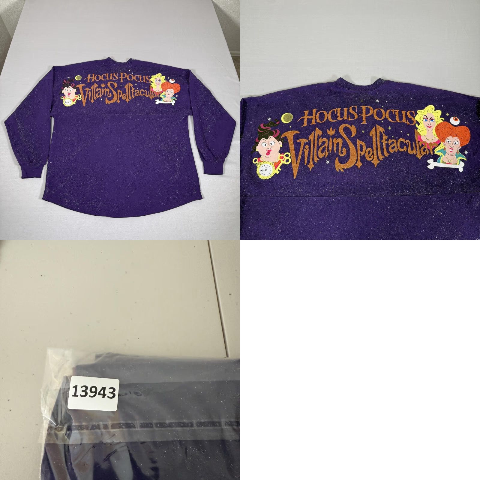 Disney Disney Spirit Jersey Shirt Mens Large Purple Hocus Pocus Villain Glitter 2019 Size US L / EU 52-54 / 3 - 8 Thumbnail