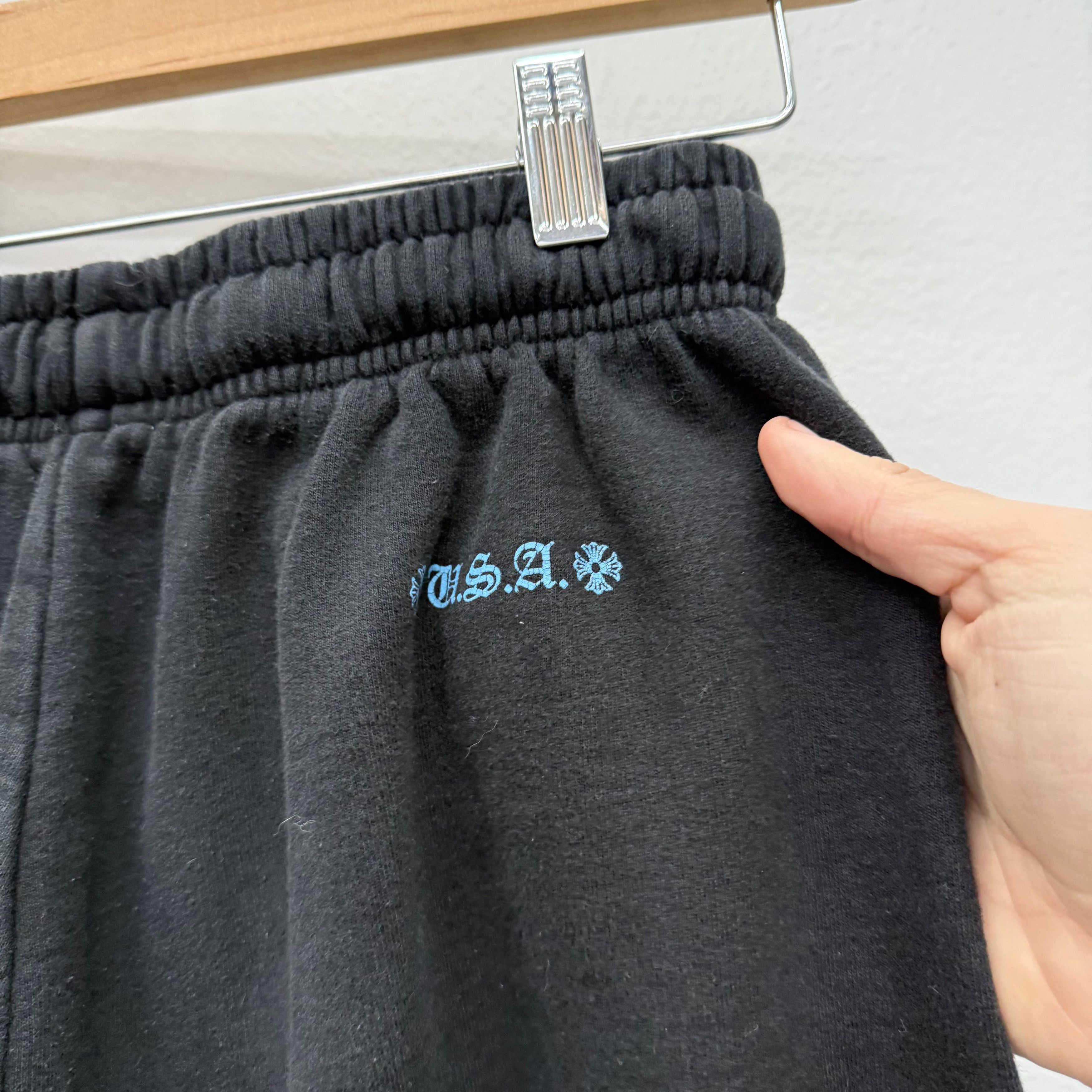 Chrome Hearts Chrome Hearts Online Exclusive Black Sweatpant - Size S Size US 30 / EU 46 - 4 Thumbnail