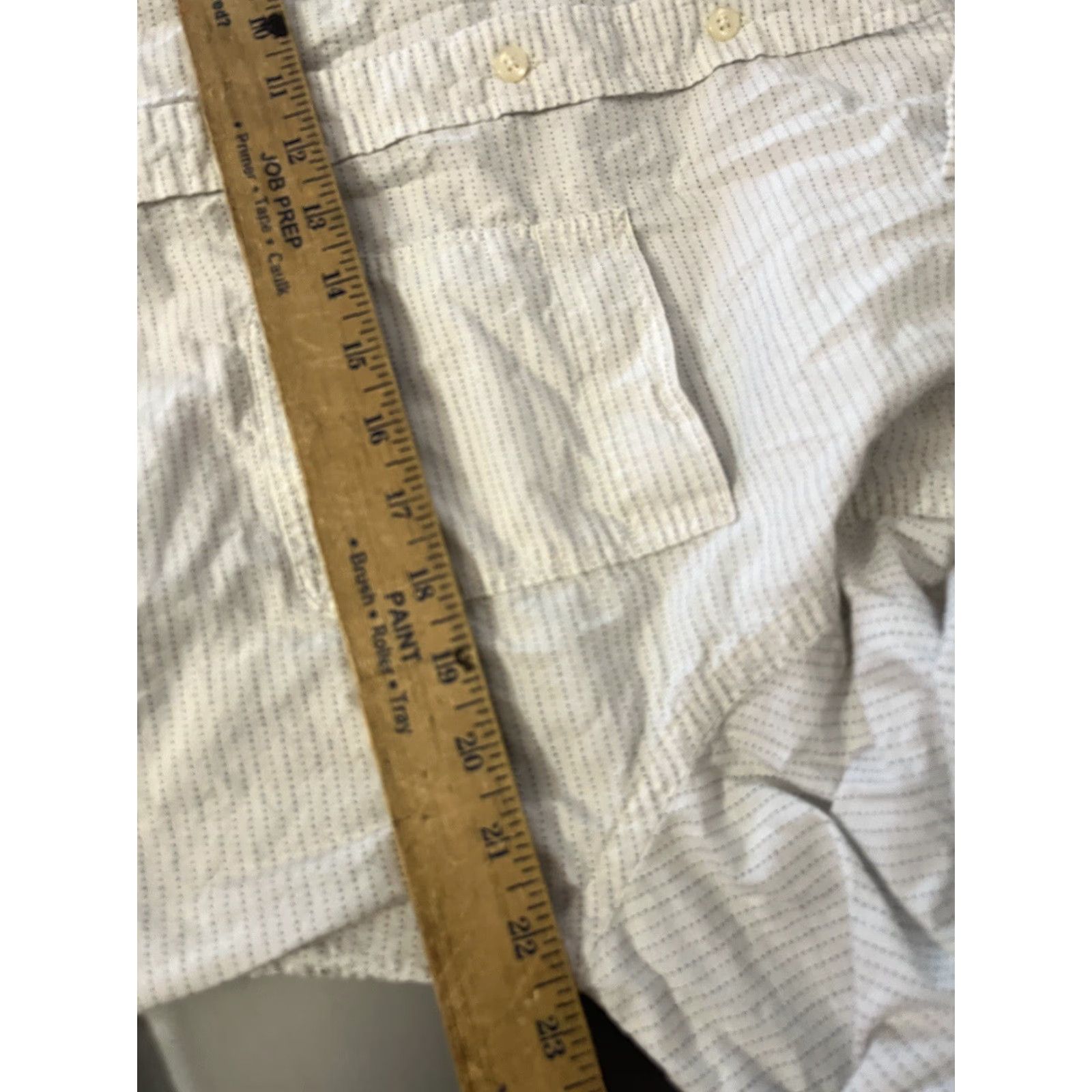 Gap Gap Button Up Shirt Mens XL White Striped Slim Fit Long Sleeve Size US XL / EU 56 / 4 - 5 Thumbnail