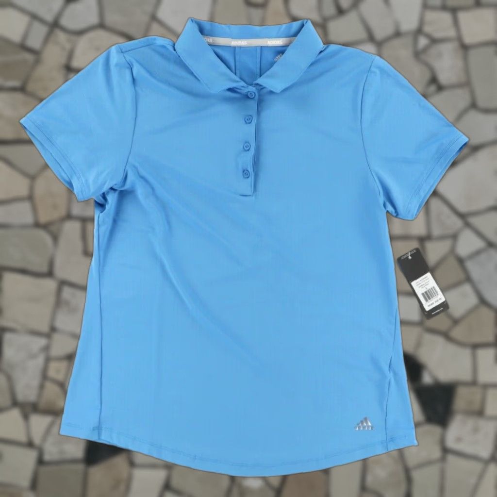 Adidas Adidas Golf Ultimate Stretch Solid Polo Shirt Blue Women's L Shirt Size L / US 10 / IT 46 - 1 Thumbnail