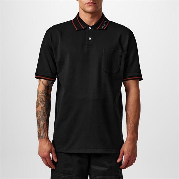 Gucci GUCCI Cotton Piquet Polo Shirt Size US XL / EU 56 / 4 - 2 Thumbnail